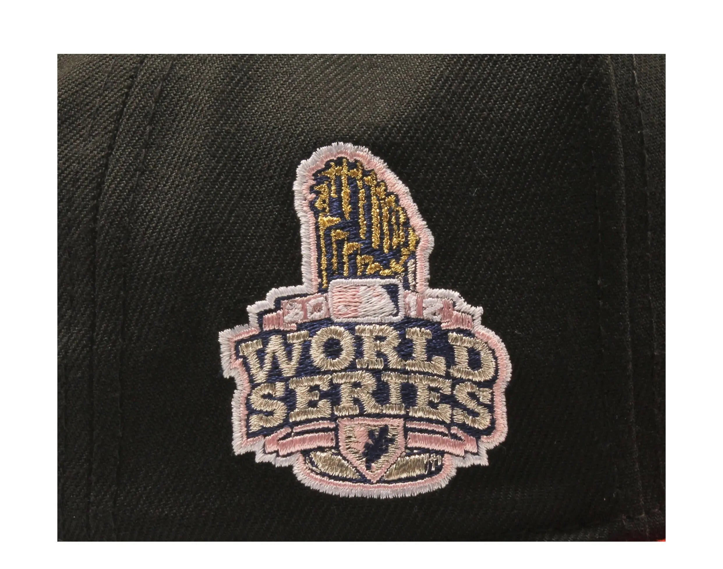 New Era x NYCMode 59Fifty MLB San Francisco Giants 2012 World Series Fitted W/ Pink Undervisor.