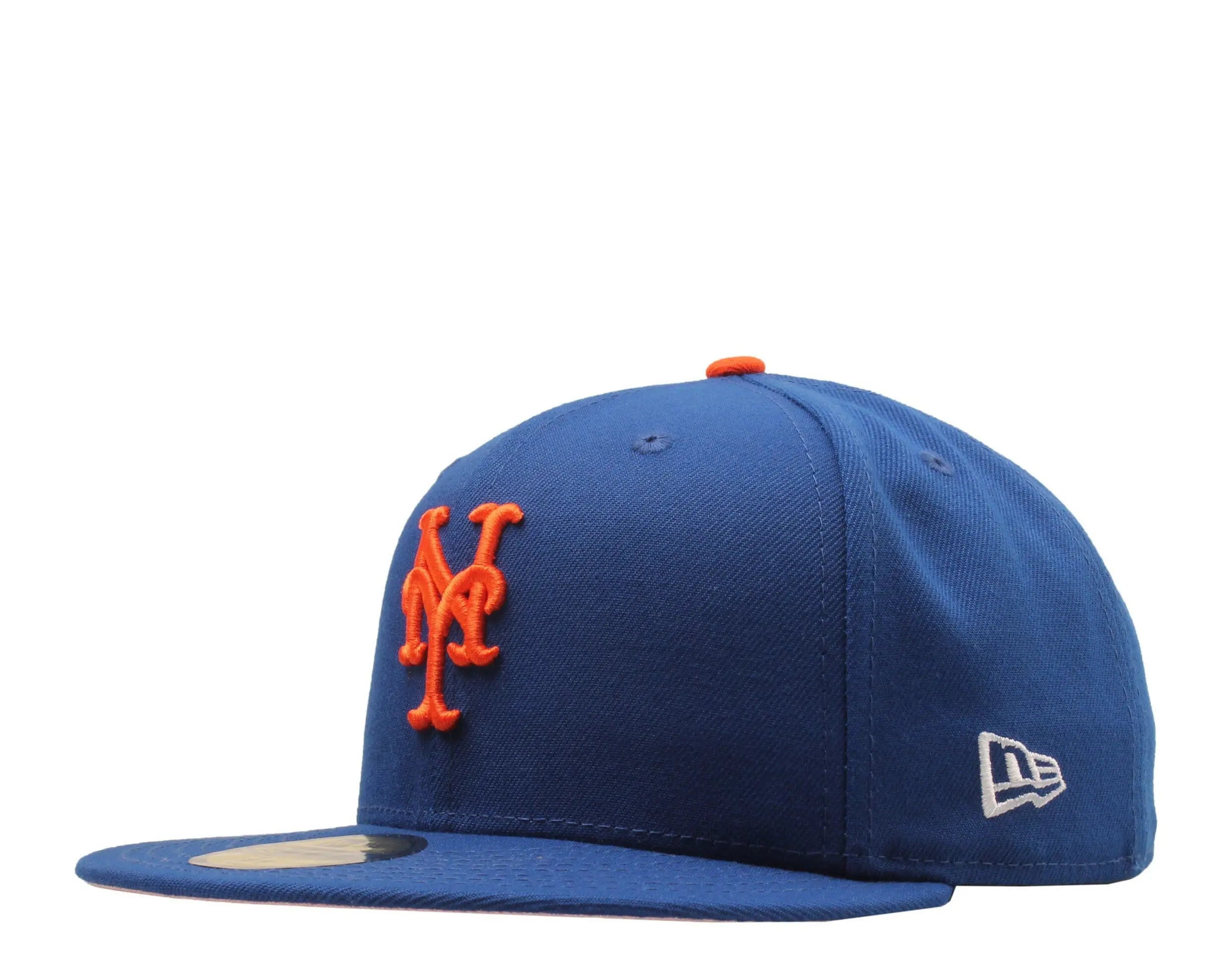 New Era x NYCMode 59Fifty MLB New York Mets 2000 Subway Series Fitted W/ Pink Undervisor.