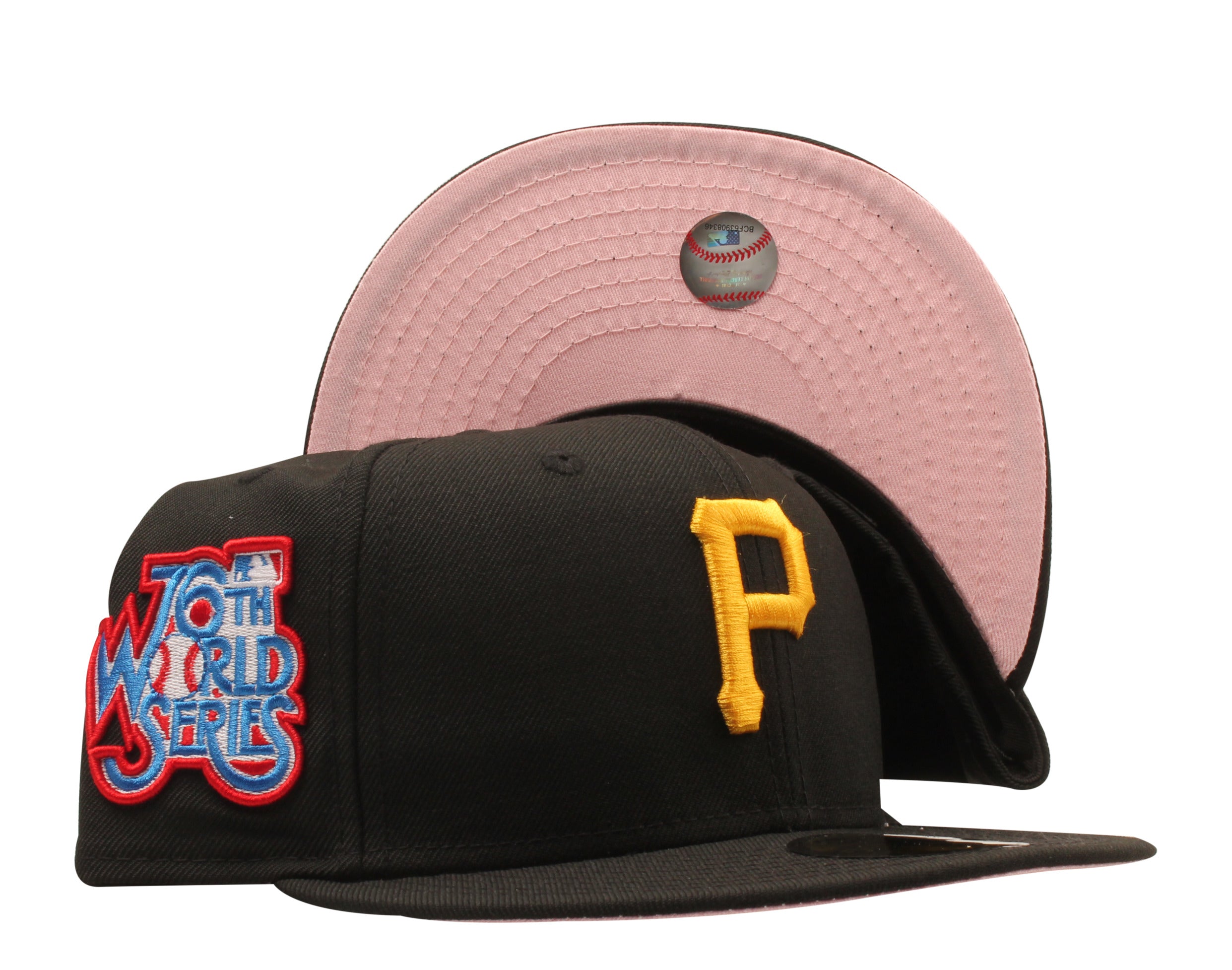 New Era 59FIFTY MLB Pittsburgh Pirates 1979 World Series Fitted w/ Pink Bottom