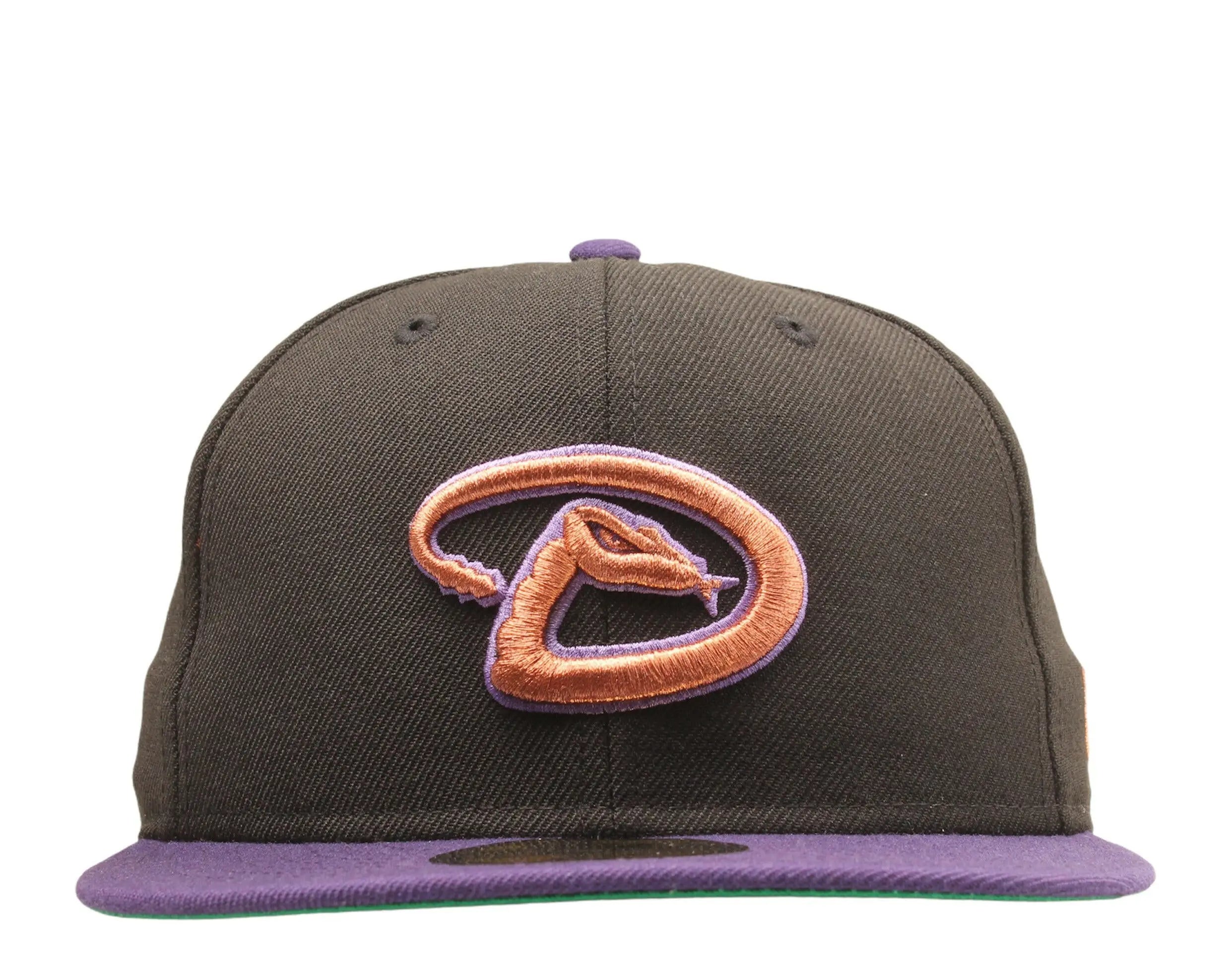 New Era x NYCMode 59Fifty MLB Arizona Diamondbacks 2001 World Series Fitted Hat W/ Green Undervisor.