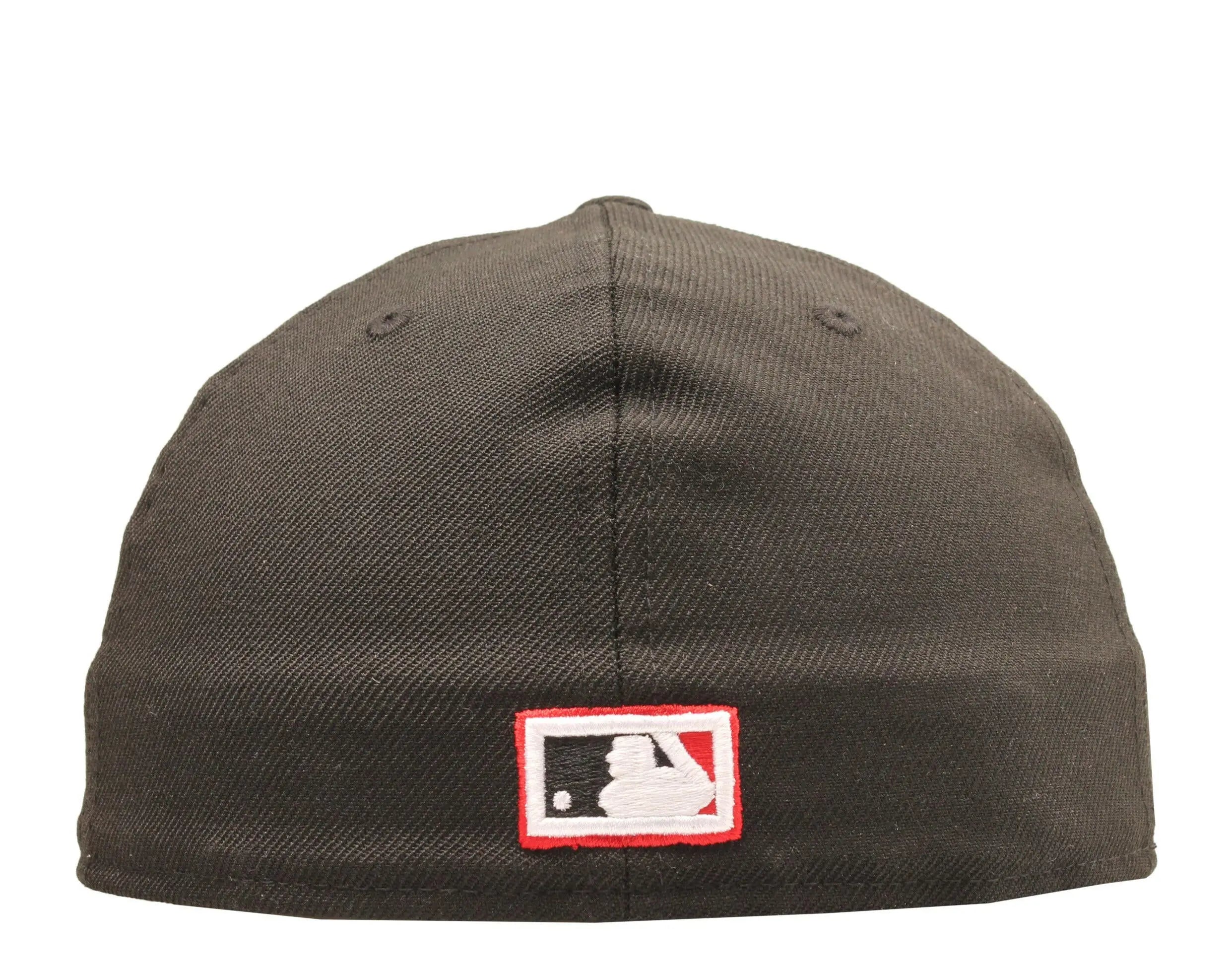 New Era x NYCMode 59Fifty MLB Anaheim Angels 2002 World Series Fitted Hat W/ Green Undervisor.