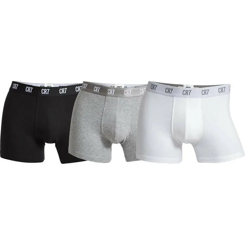 Cristiano Ronaldo CR7 Basic 3-Pack Trunk Boxer Briefs Men's Underwear.