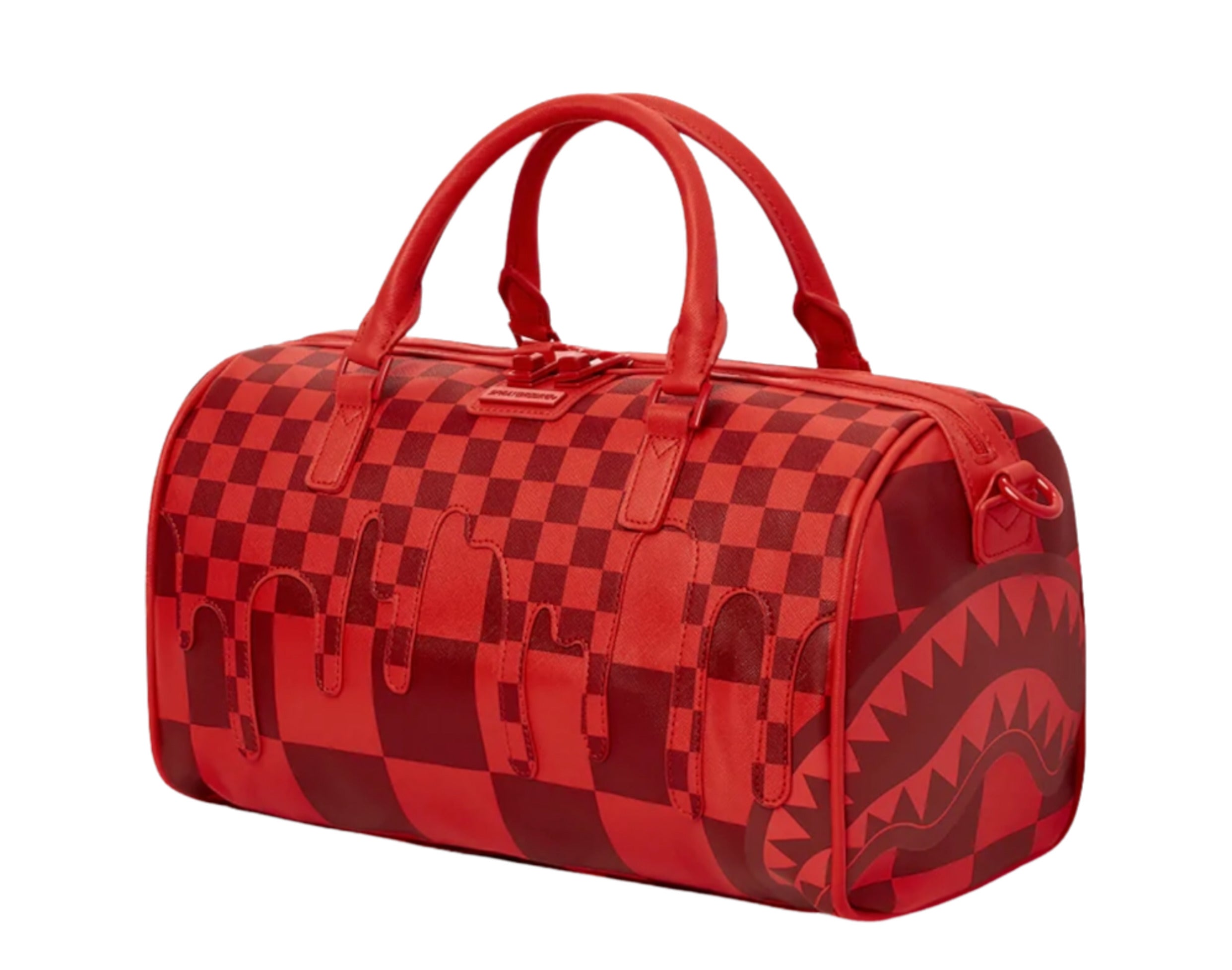 Sprayground XTC Shark In Wonderland Red Drip Mini Duffle Bag – NYCMode