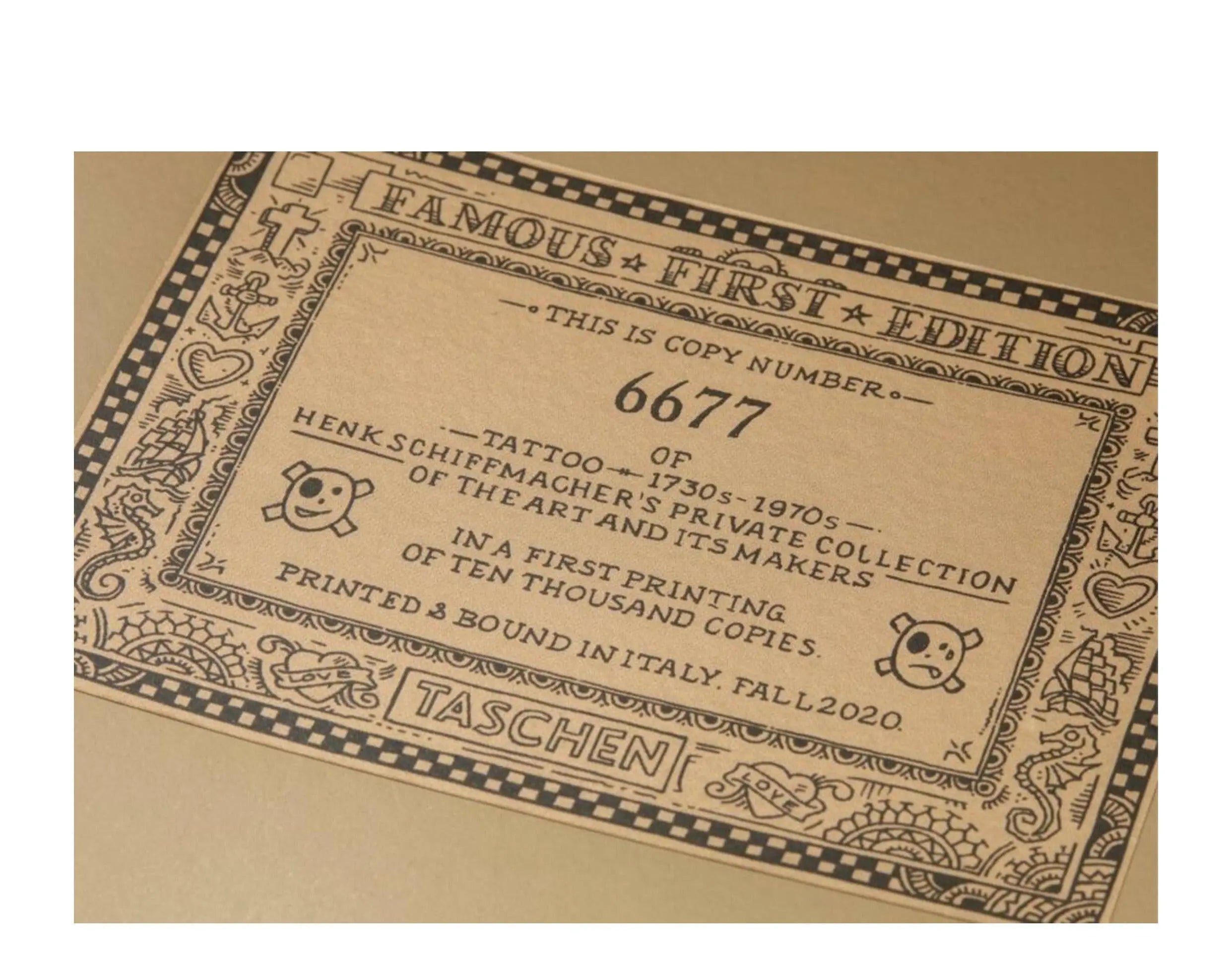 Taschen Books - TATTOO - 1730s-1970s - Henk Schiffmacher's Private Collection Hardcover Book.