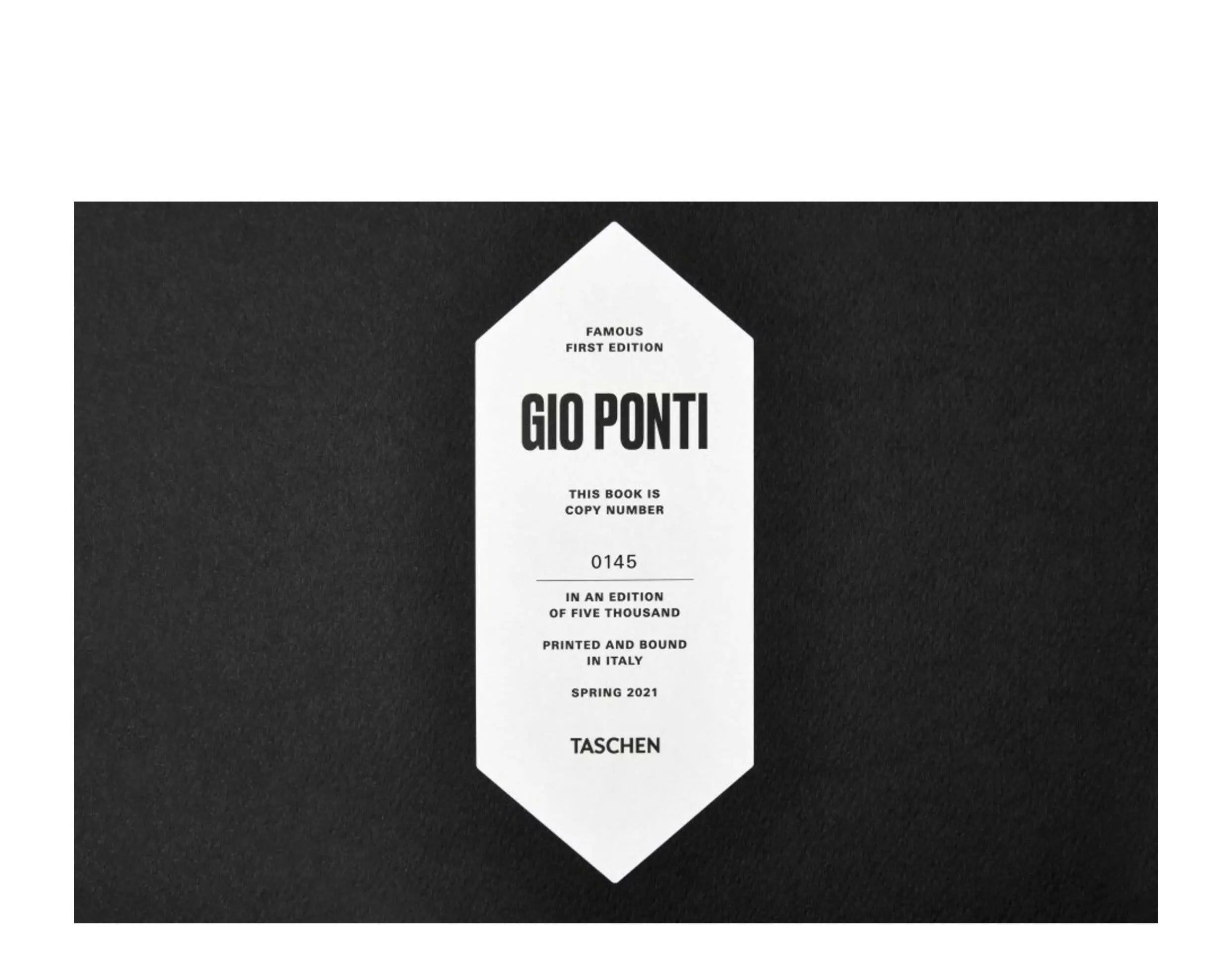 Taschen Books - Gio Ponti. Art Edition - Limited to 1,000.