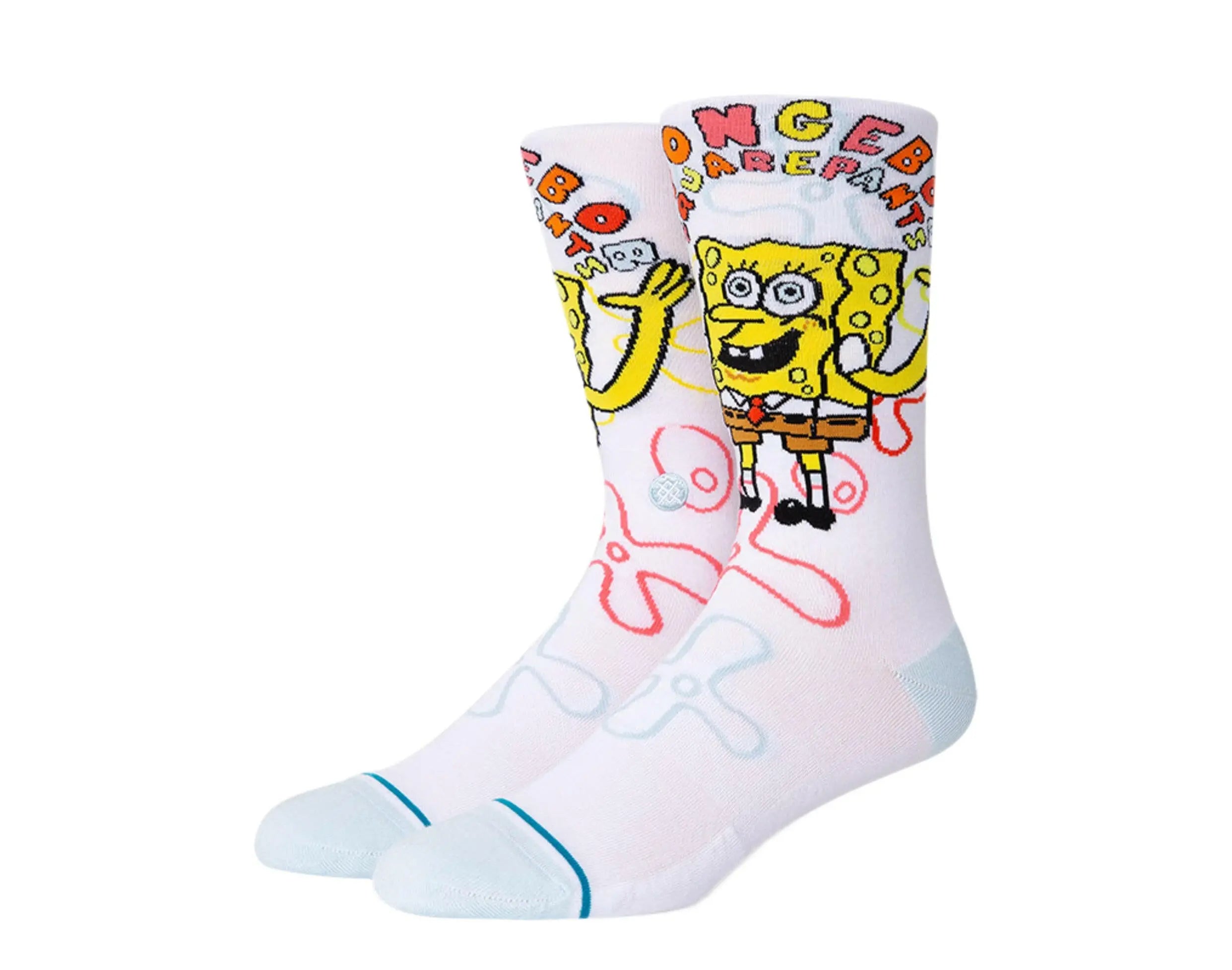 Stance x Sponge Bob Imagination Bob Crew Socks.