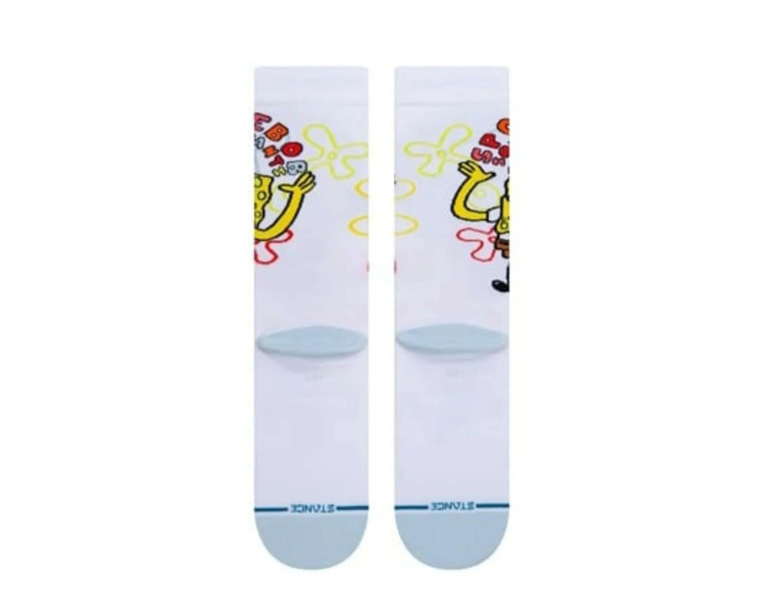 Stance x Sponge Bob Imagination Bob Crew Socks.
