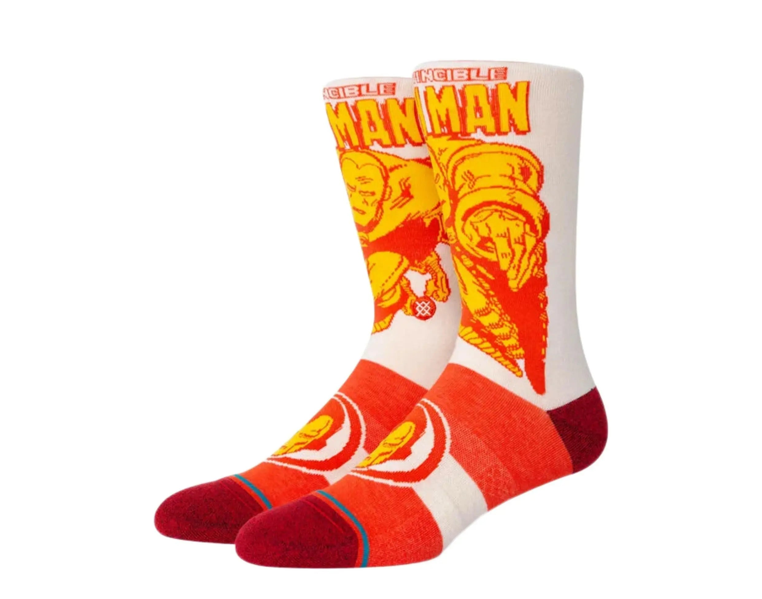 Stance Marvel Iron Man Marquee Crew Socks.