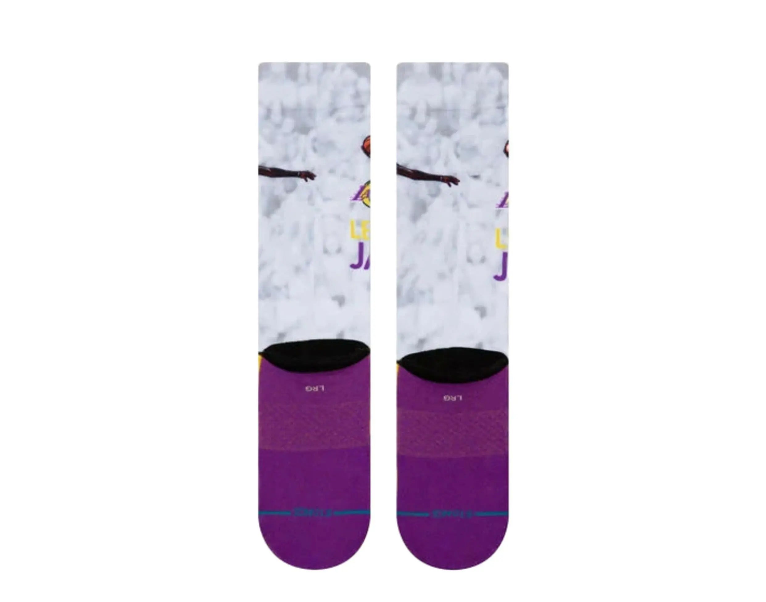 Stance Casual NBA LBJ Big Head Crew Socks.