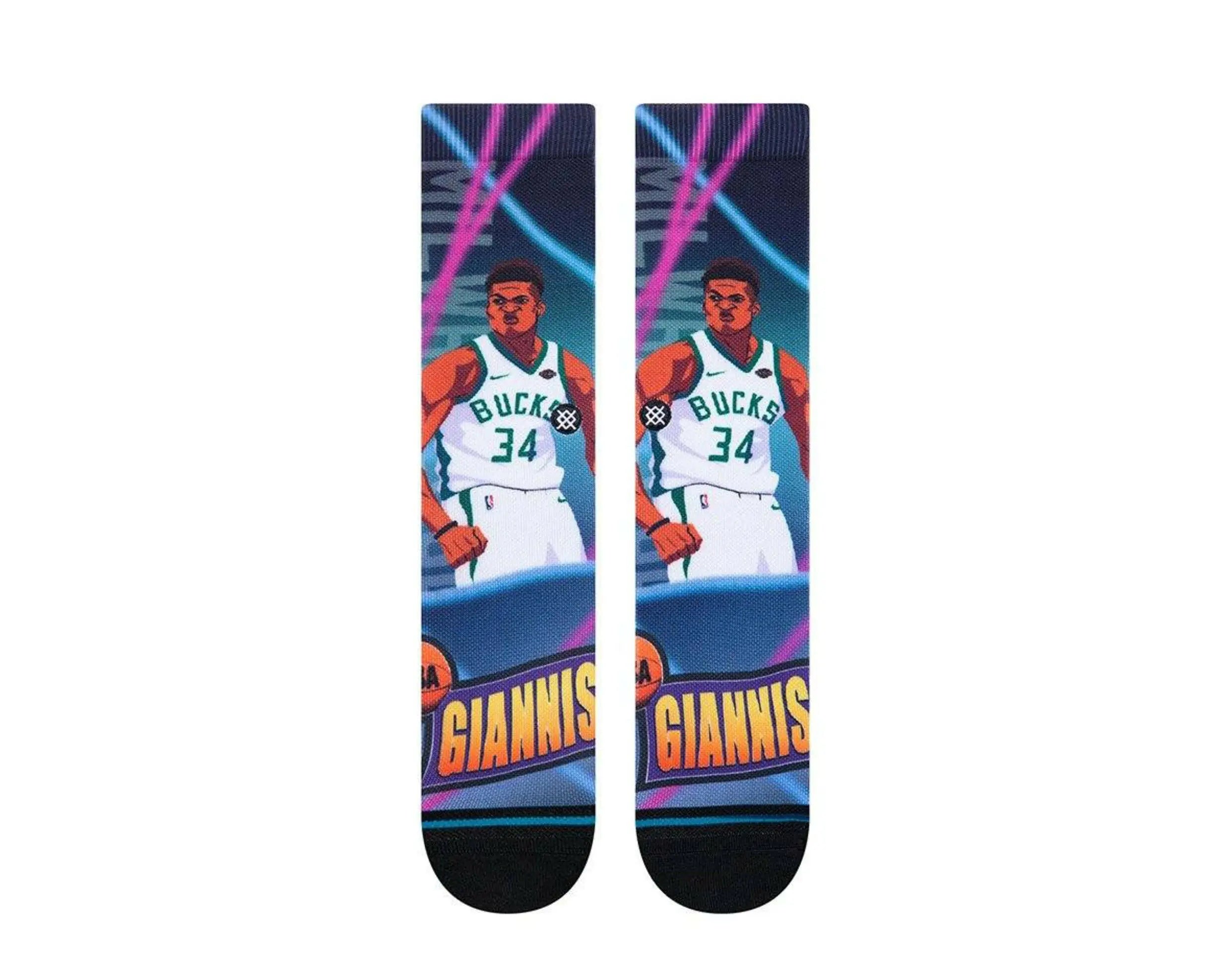 Stance Casual NBA Giannis Fast Break Crew Socks.