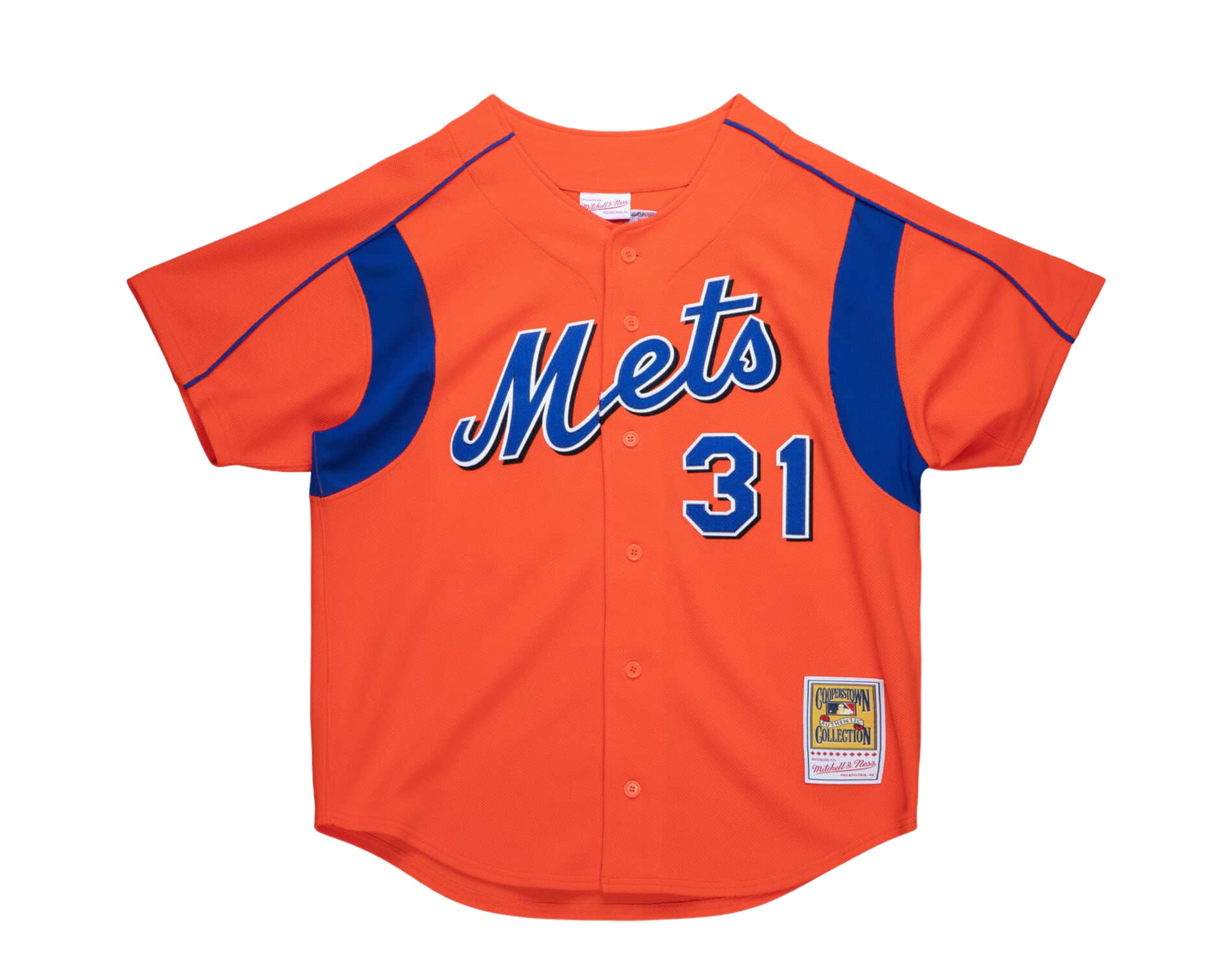 Mitchell & Ness Authentic Mike Piazza New York Mets 2004 BP Jersey - Orange - S