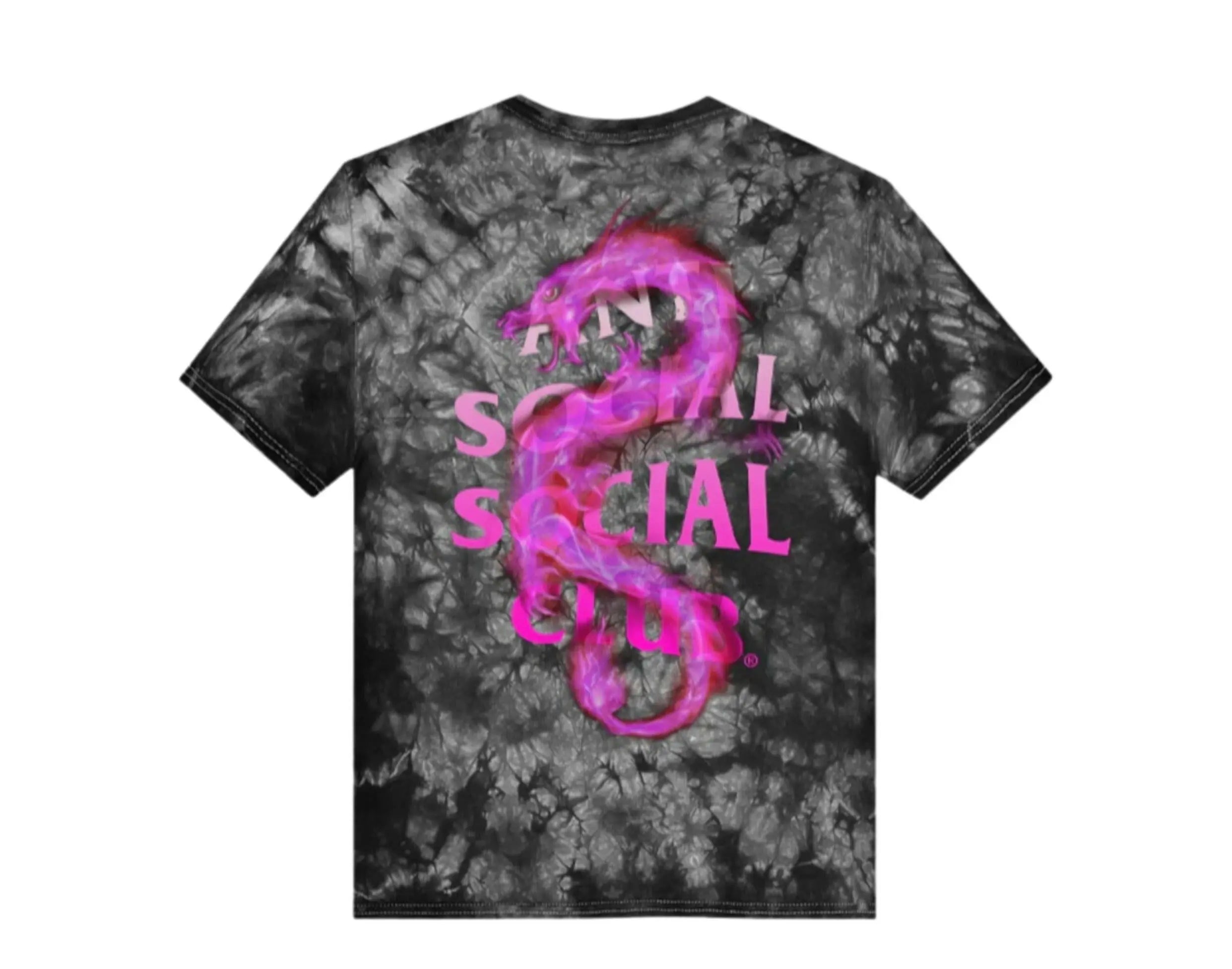 Anti Social Social Club Summer In Minsk Black Tie Dye Tee.