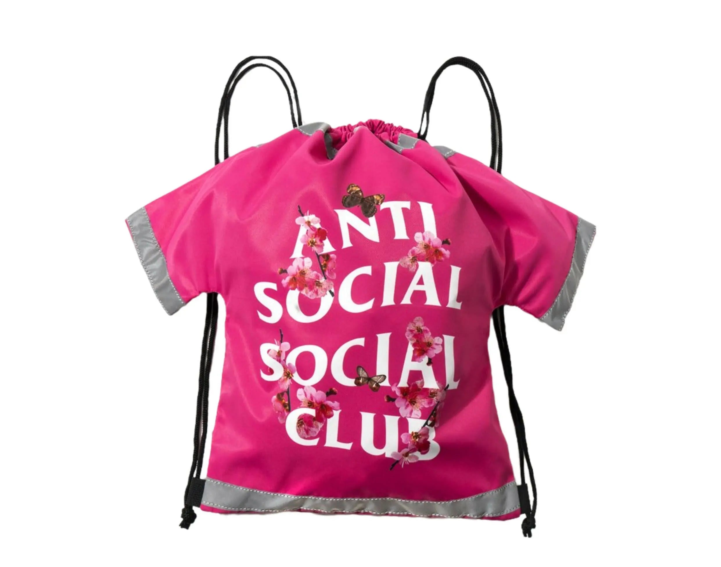 Anti Social Social Club Cute AF Pink Drawstring Bag.