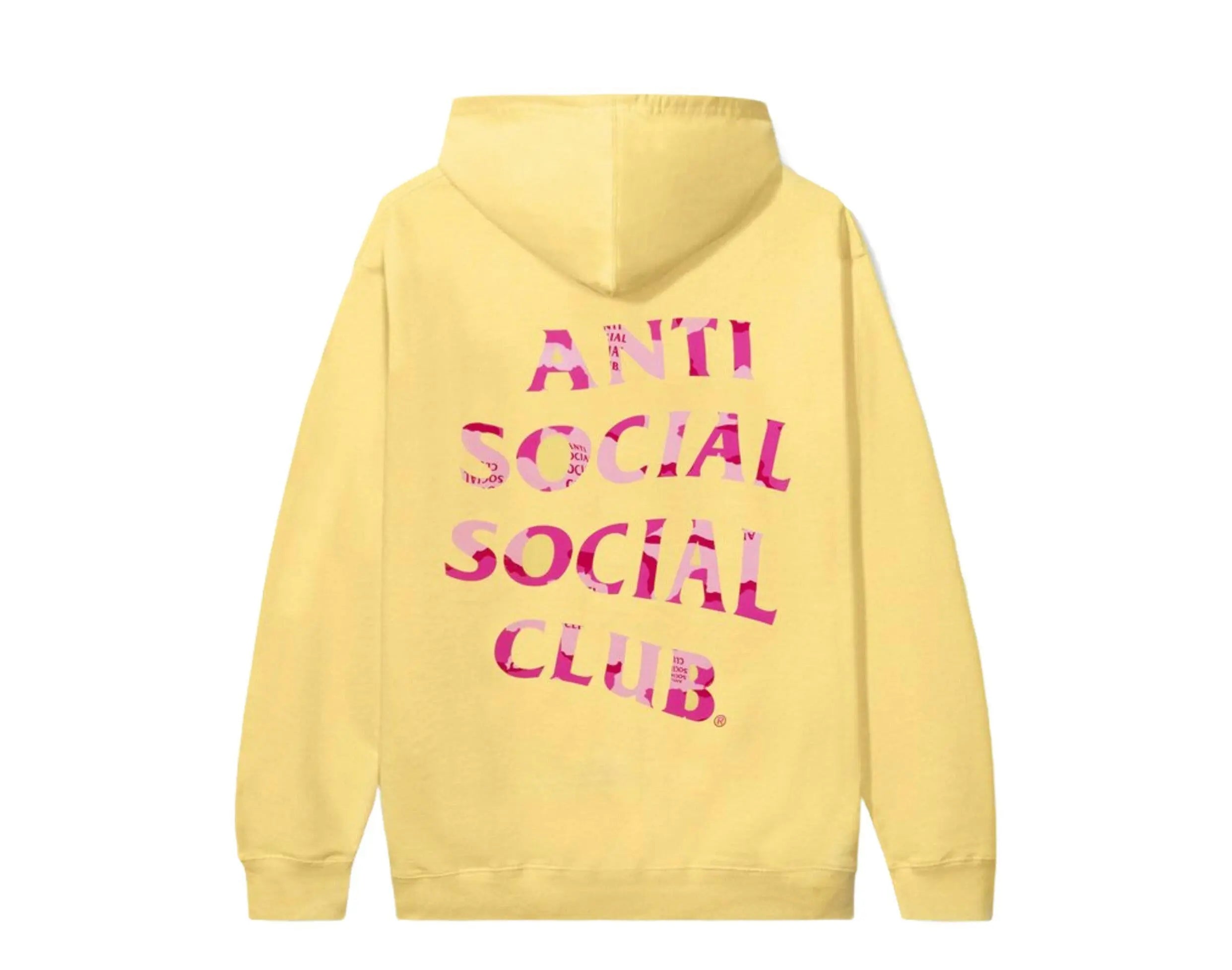 Anti Social Social Club Plain Sight Yellow Hoodie.