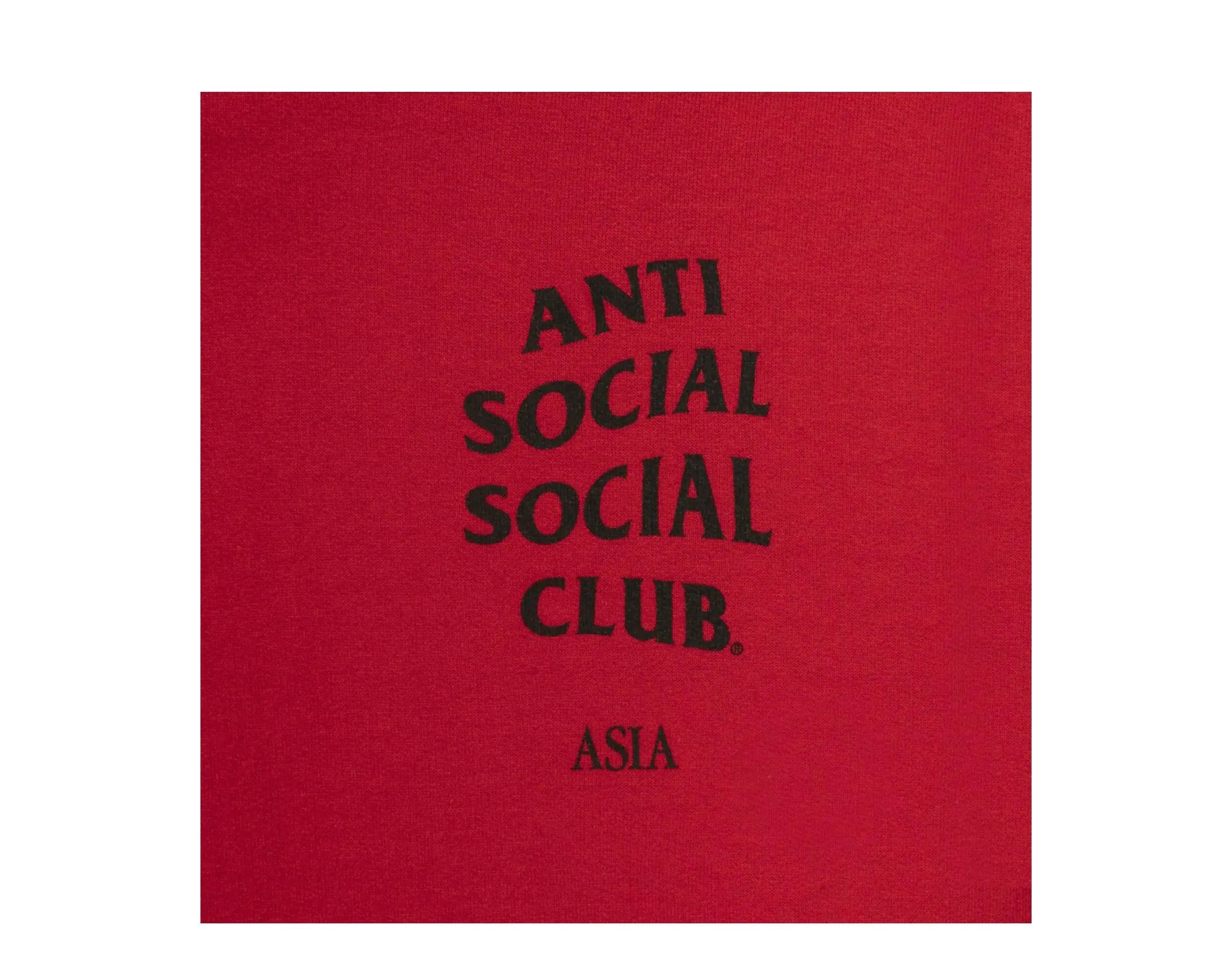 Anti Social Social Club Asia Red Hoodie.