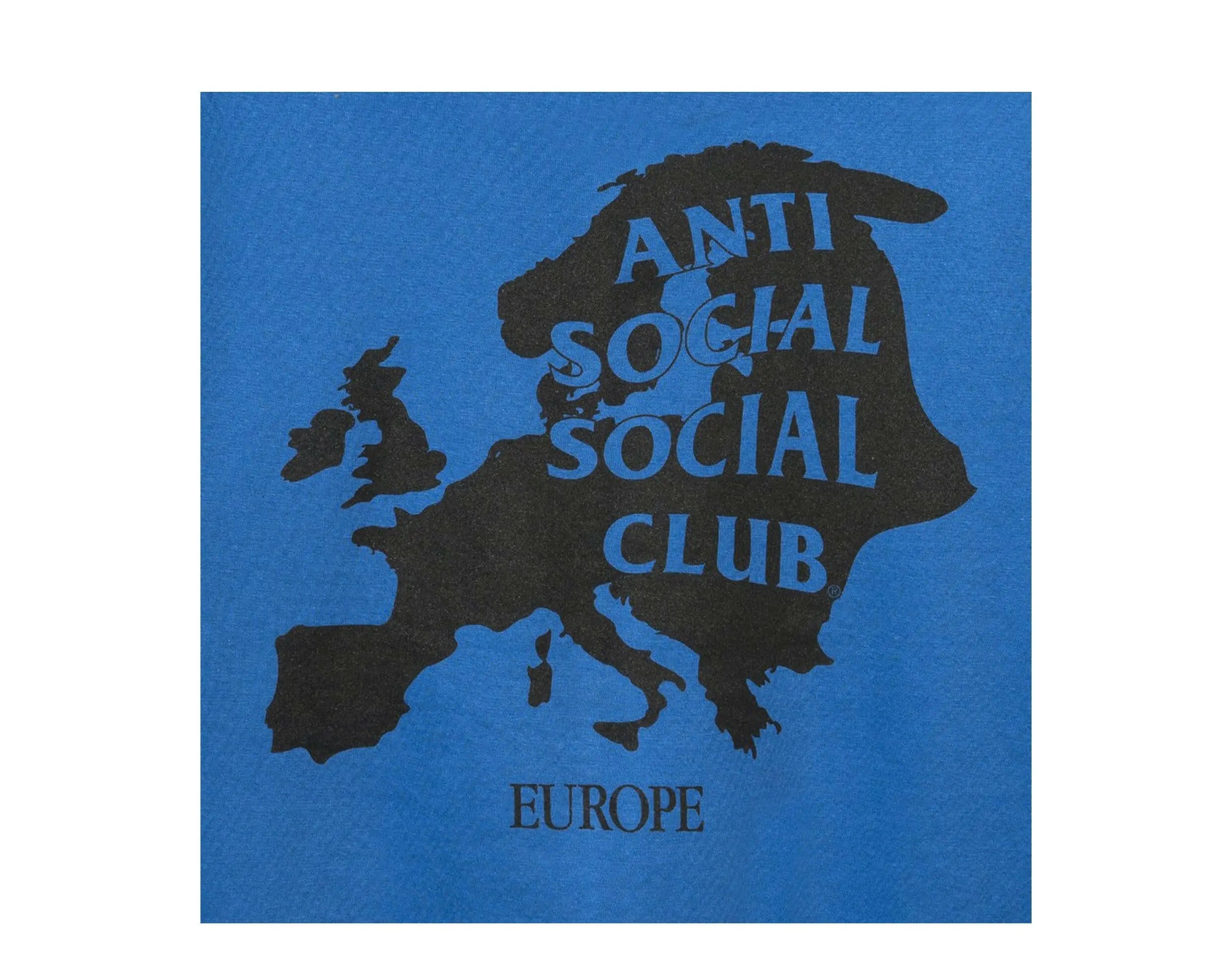 Anti Social Social Club Europe Blue Hoodie.