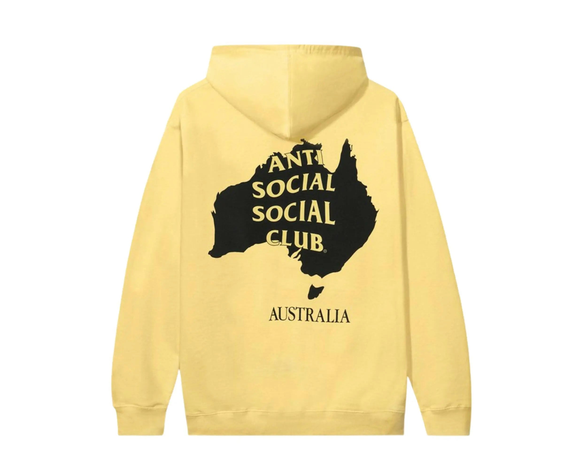 Anti Social Social Club Australia Yellow Hoodie.