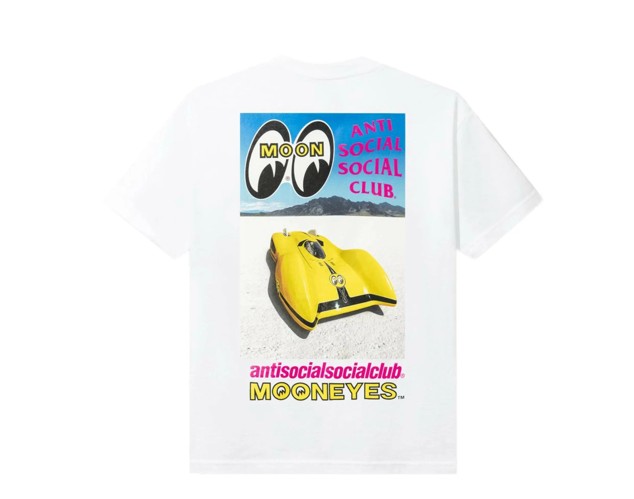 Anti Social Social Club X Mooneyes Flats Photo White Tee.