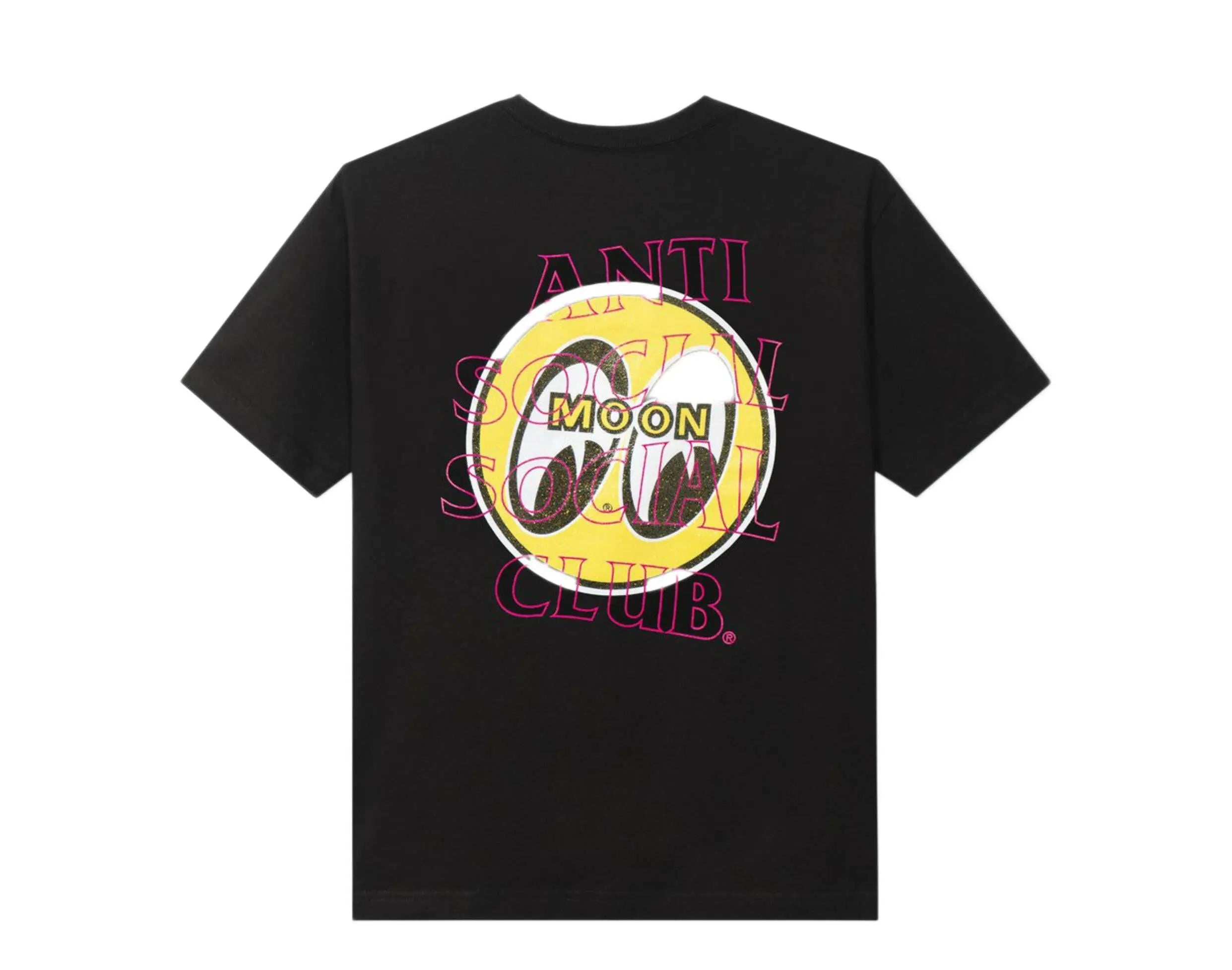 Anti Social Social Club X Mooneyes Glitter Crossfire Black Tee.