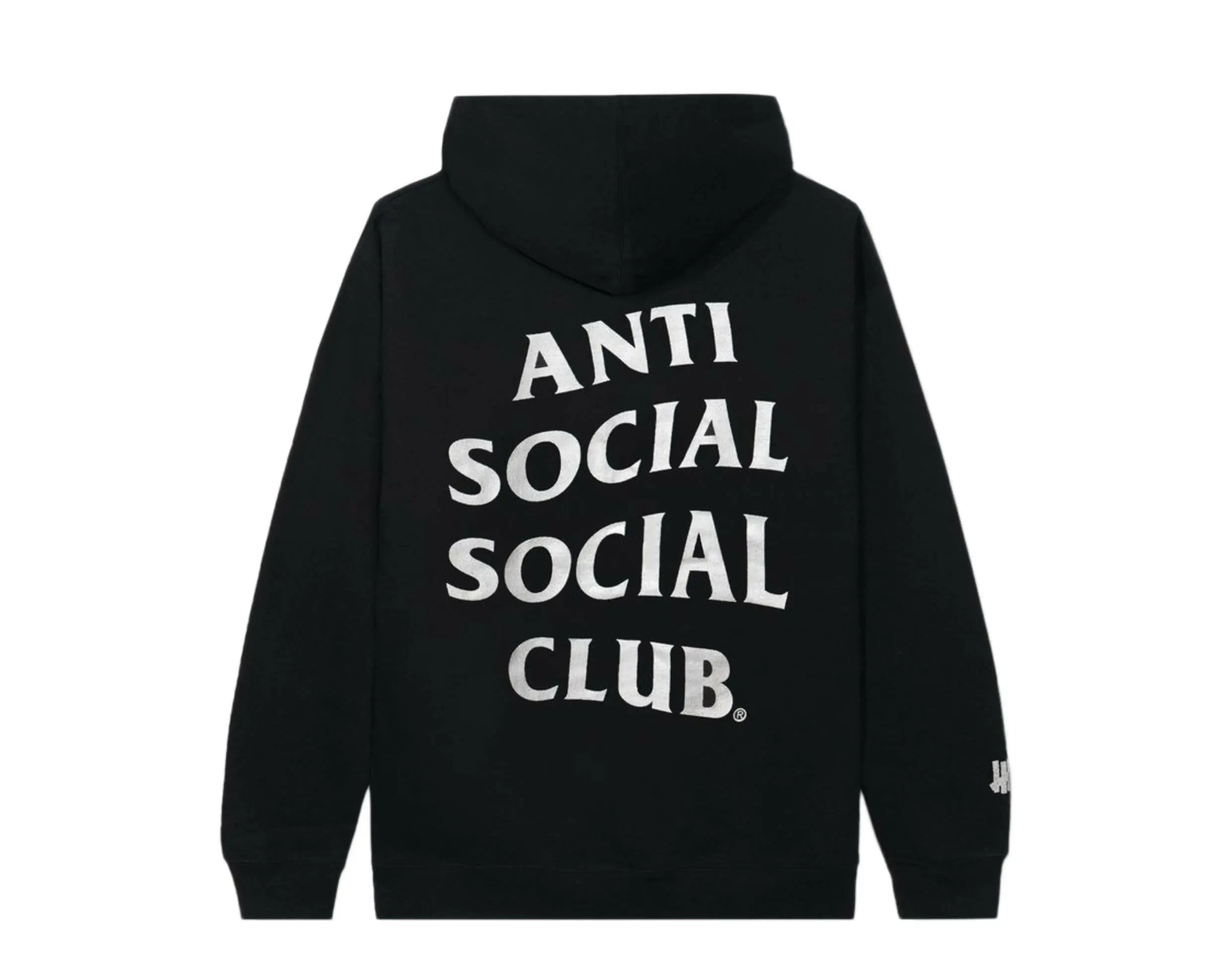 Anti Social Social Club X Undefeated Paranoid Black Hoodie (3M Reflective).