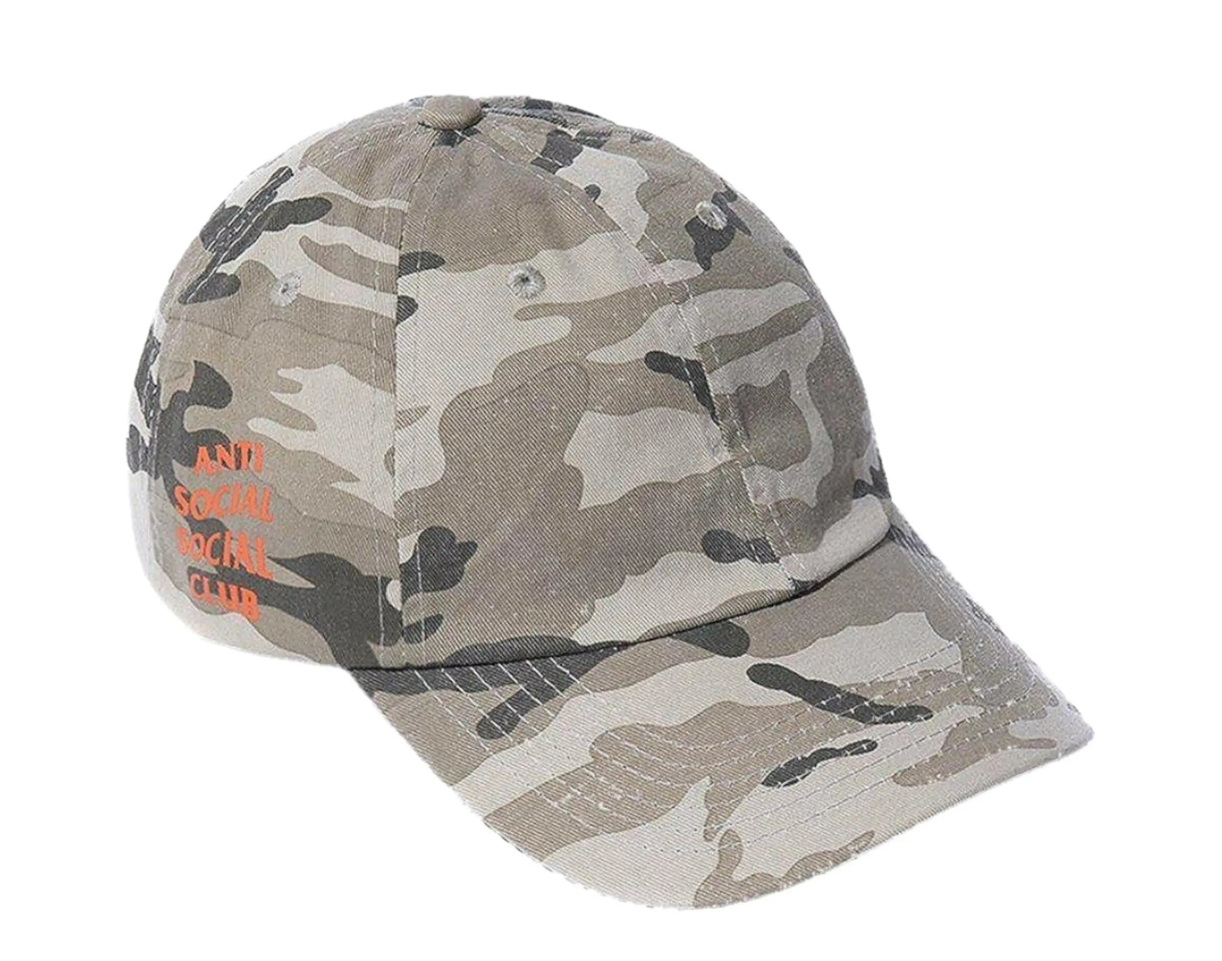 Anti Social Social Club 50 Degrees Tan Camo Cap.