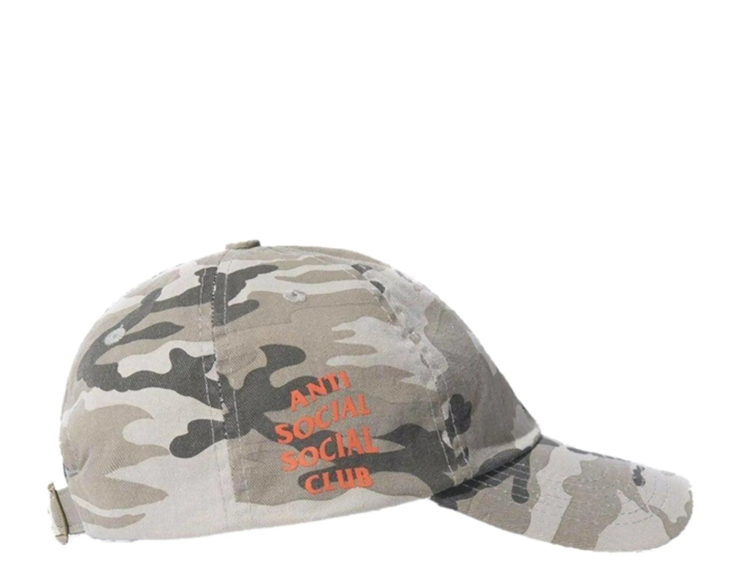 Anti Social Social Club 50 Degrees Tan Camo Cap.