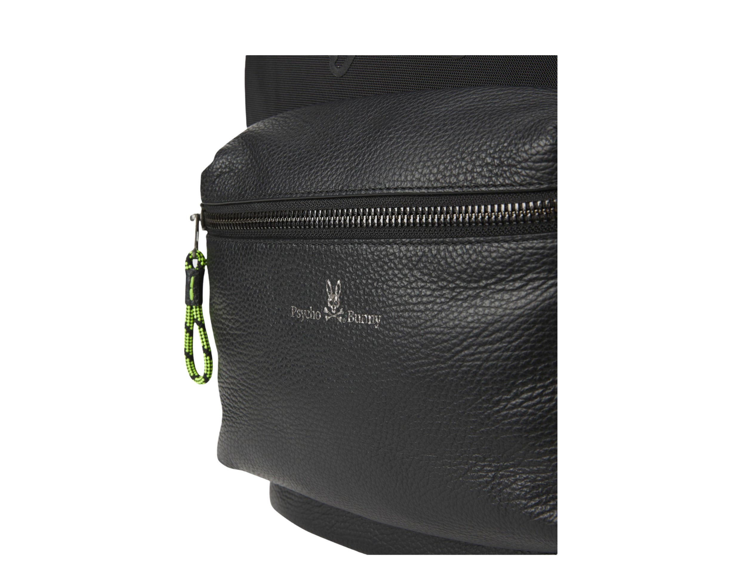 Psycho Bunny Leather Backpack