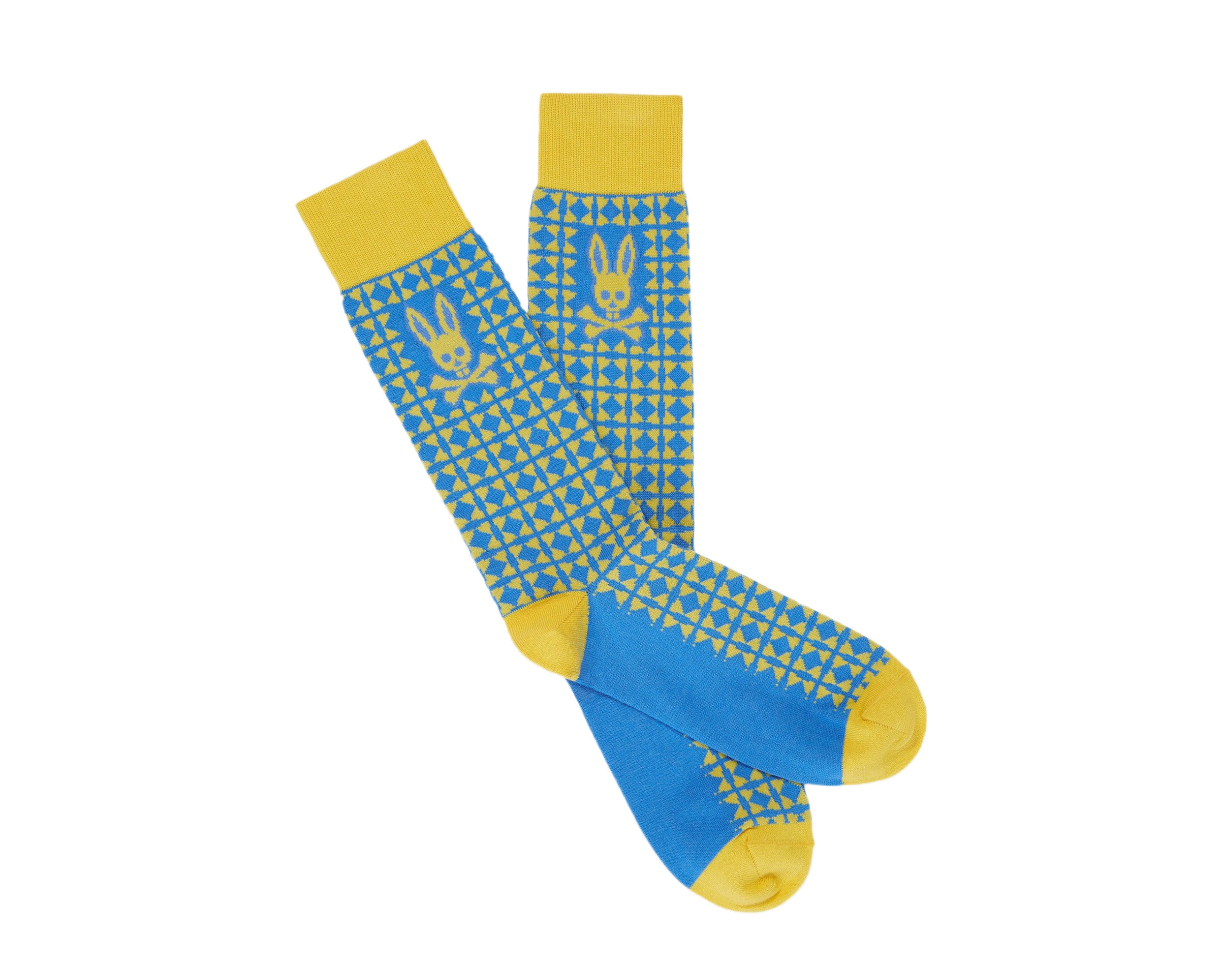 Psycho Bunny Art Deco Men's Sock