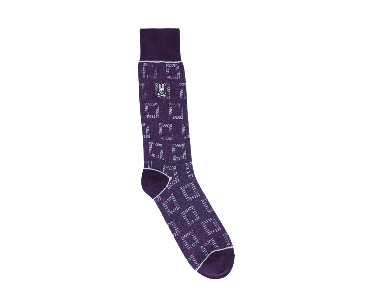 Psycho Bunny Square Pattern Men's Socks