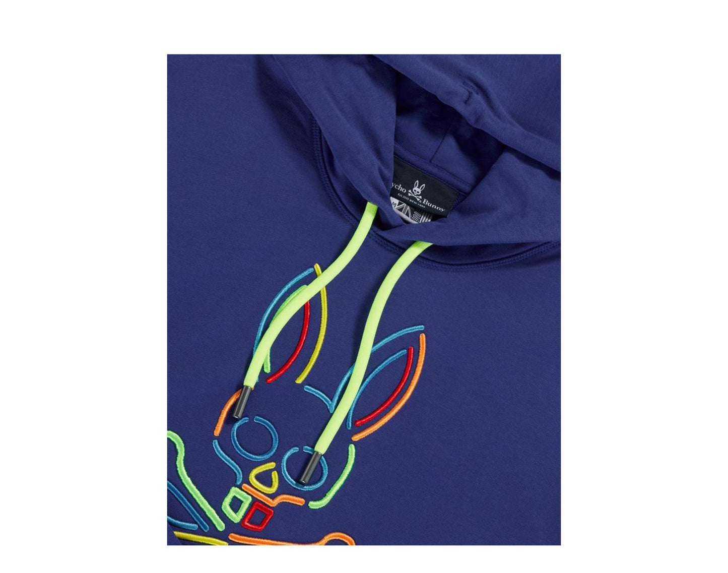 Psycho Bunny Barbon Neon Glow Men's Hoodie