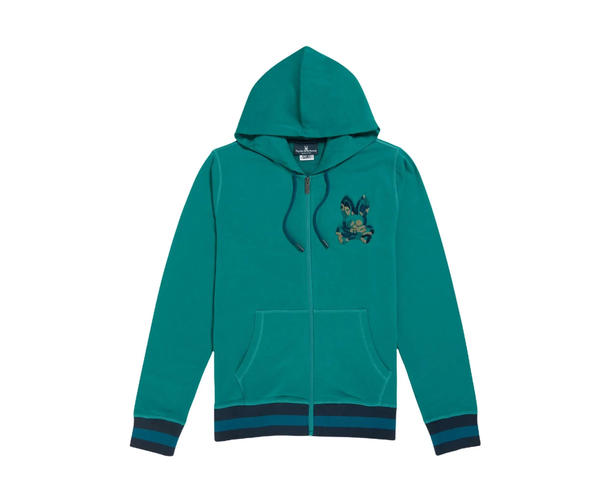 Psycho Bunny Howgate Camo Zip-Up Men's Hoodie.