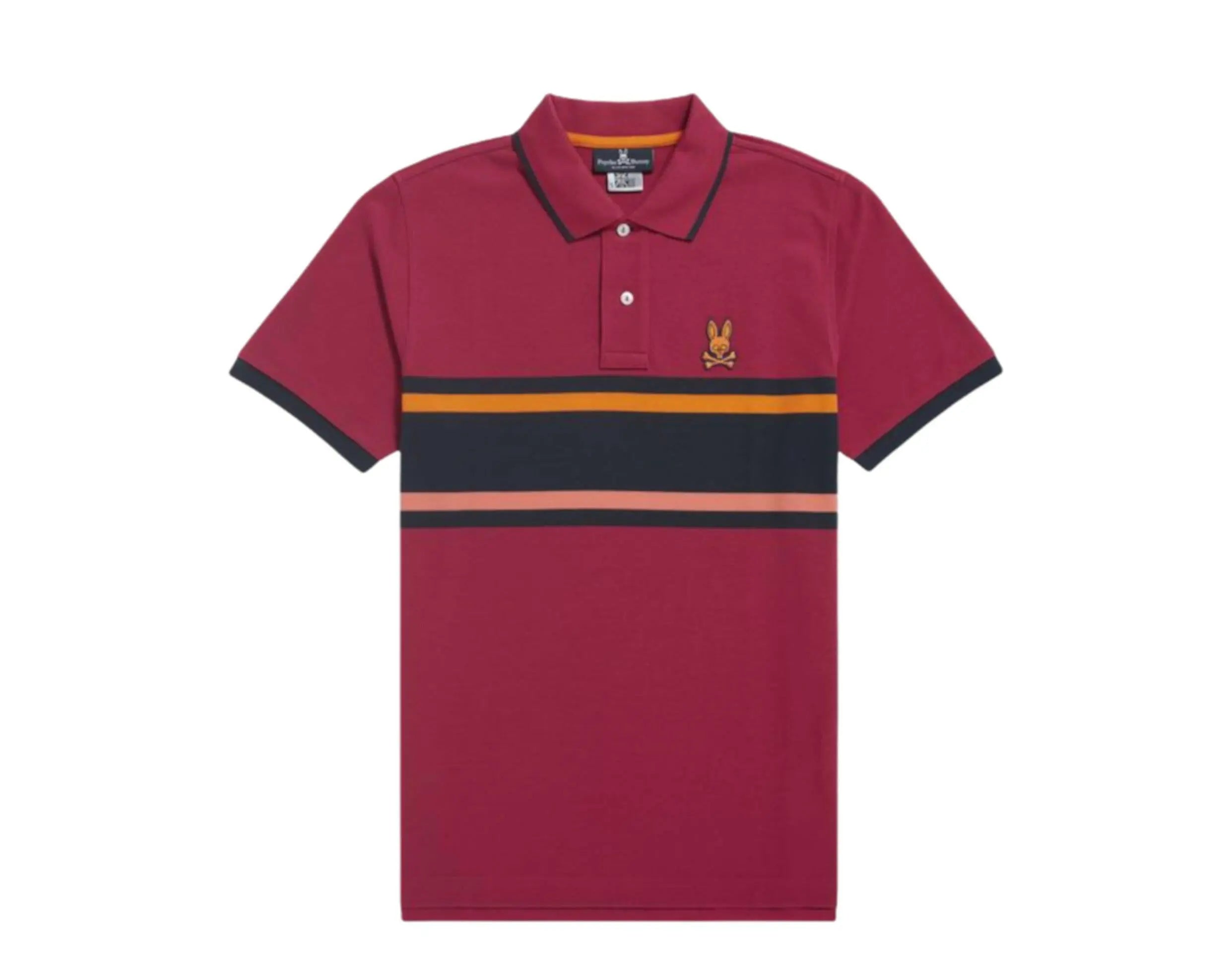 Psycho Bunny Corby Stripe Polo Men's Shirt.