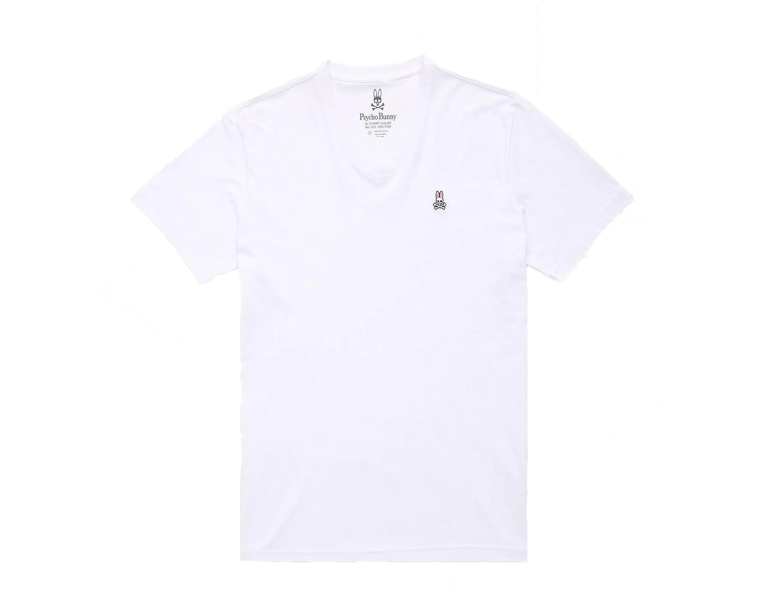 Psycho Bunny Classic V-Neck Men's Tee Shirt.