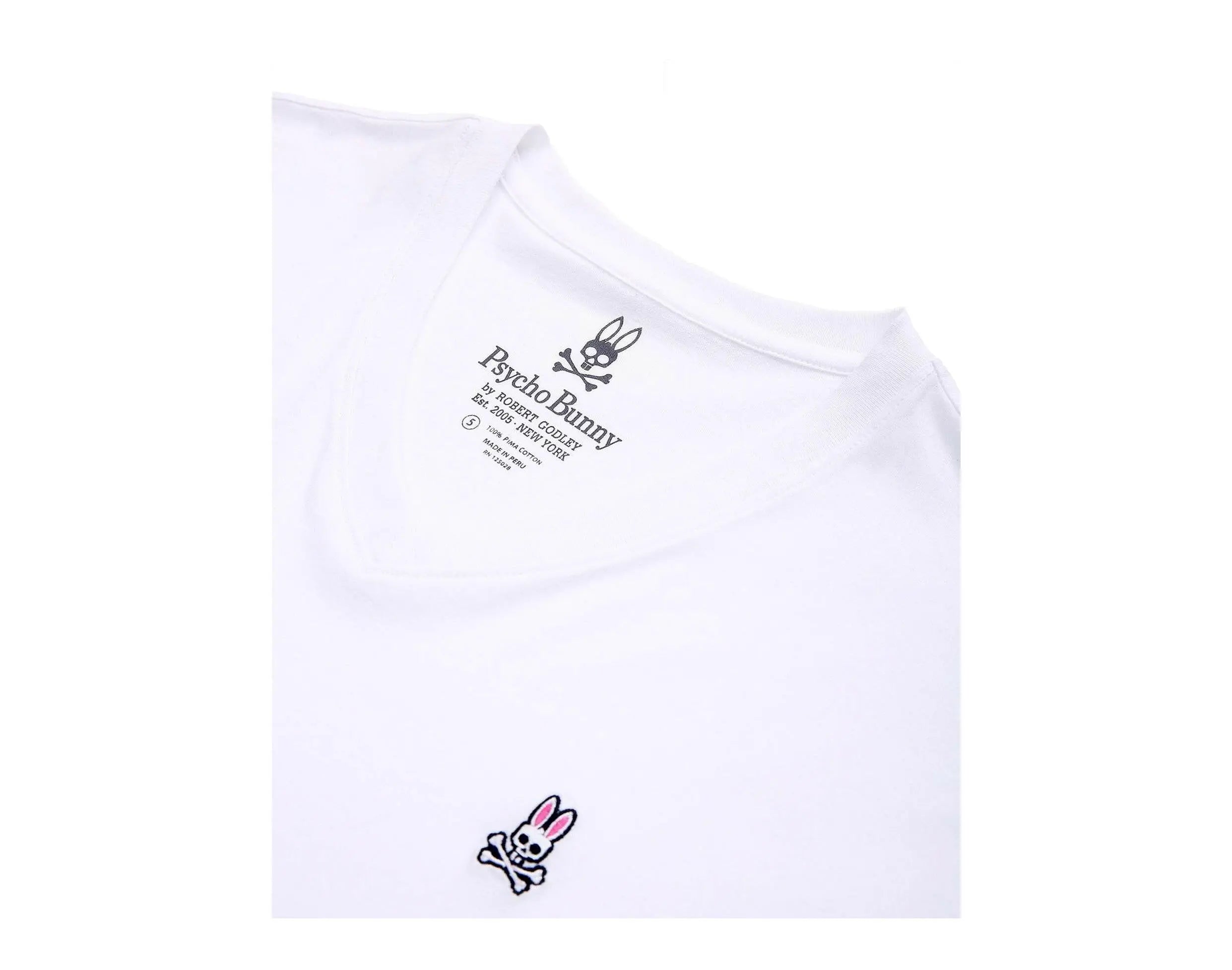 Psycho Bunny Classic V-Neck Men's Tee Shirt.
