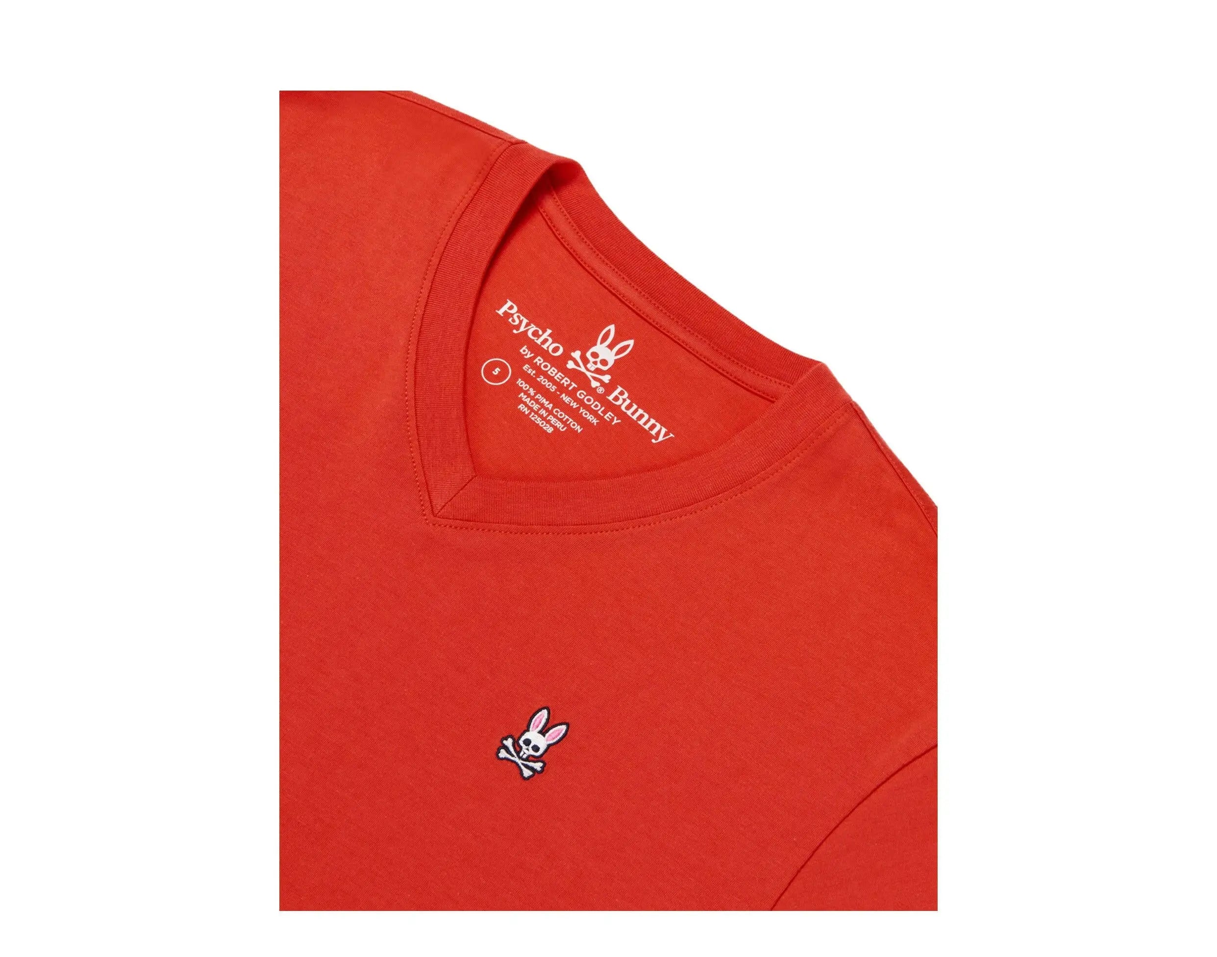 Psycho Bunny Classic V-Neck Men's Tee Shirt.