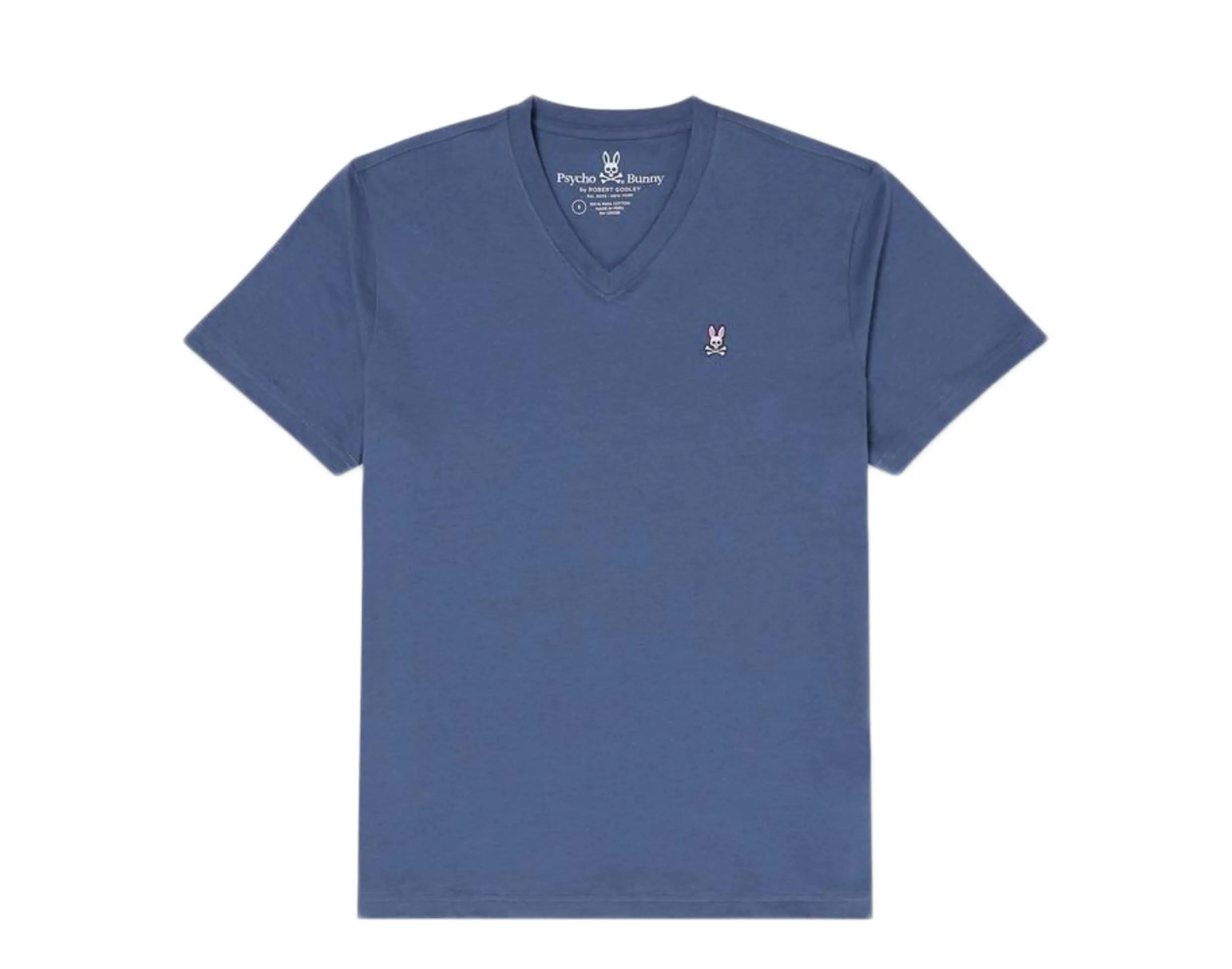 Psycho Bunny Classic V-Neck Men's Tee Shirt.