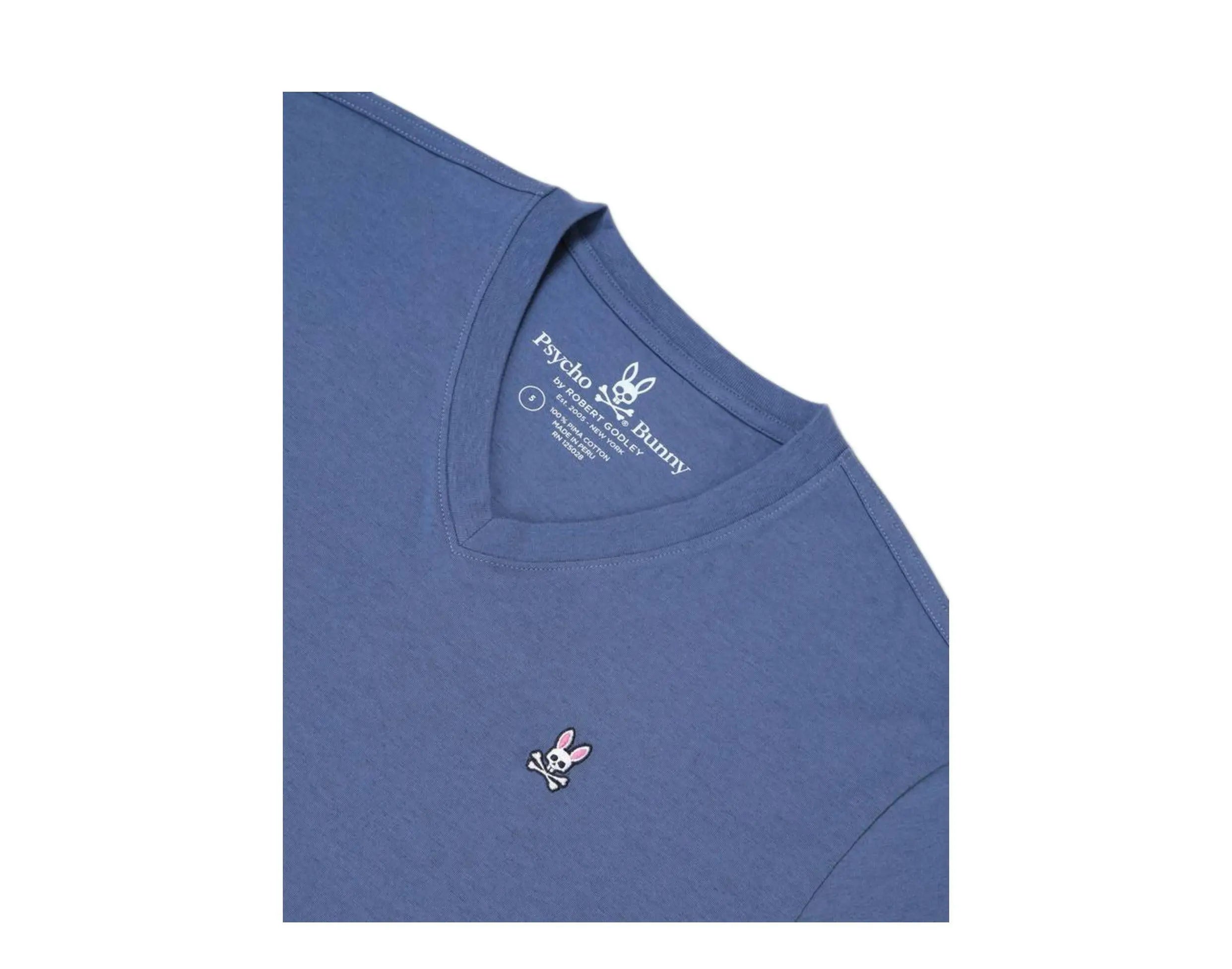Psycho Bunny Classic V-Neck Men's Tee Shirt.