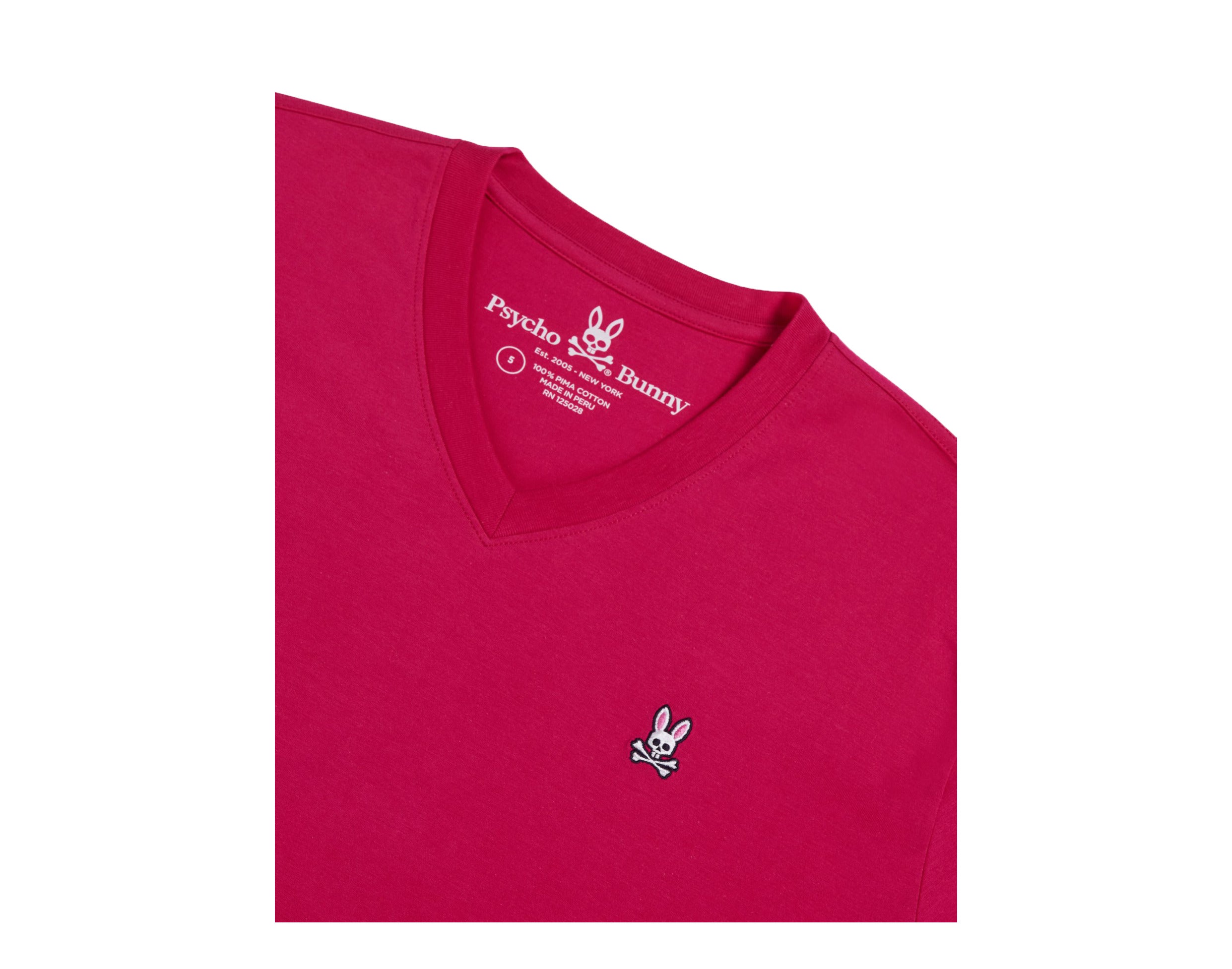 Psycho Bunny Classic V-Neck Men's Tee Shirt
