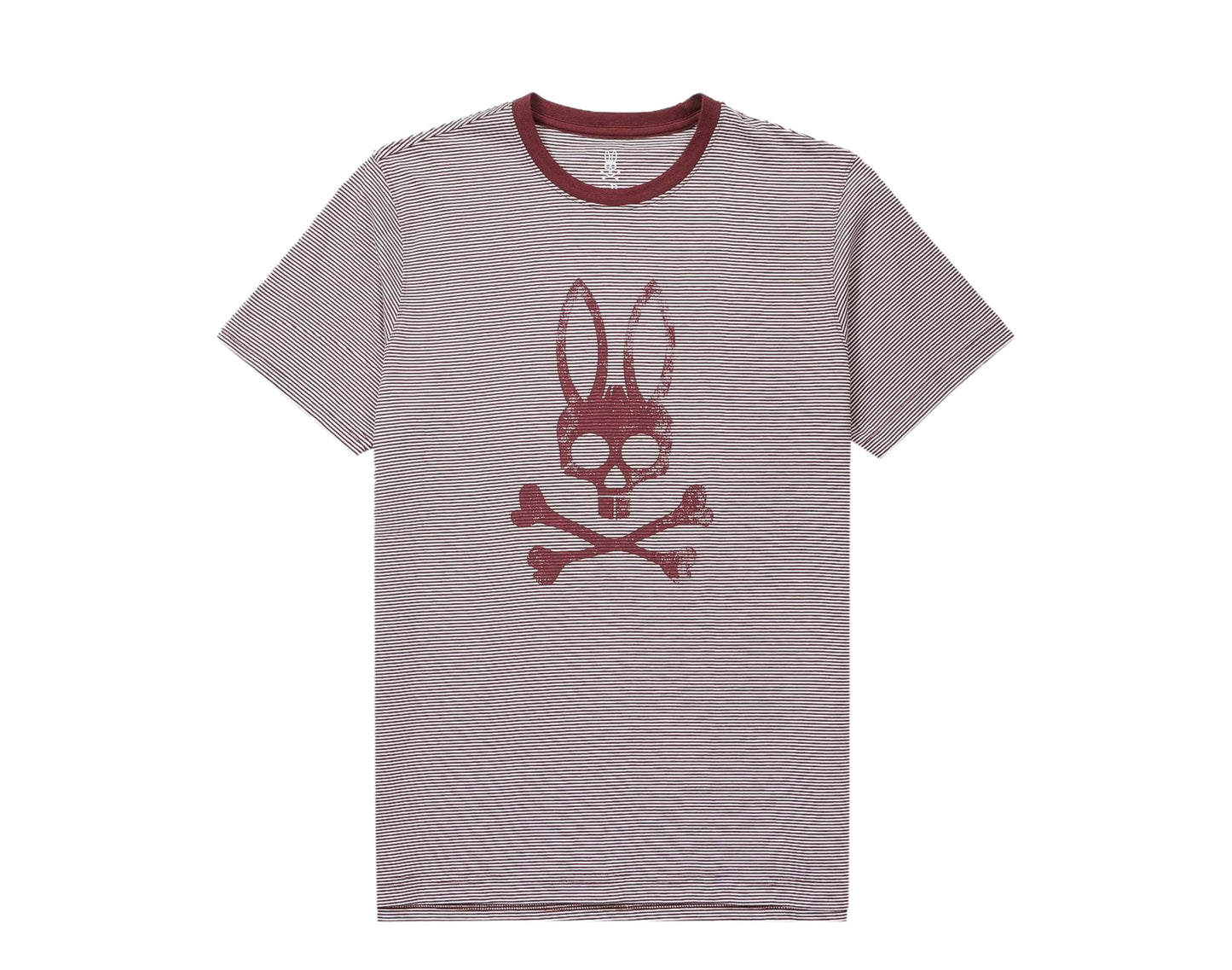 Psycho Bunny Micro Stripe Printed Men's Tee Shirt