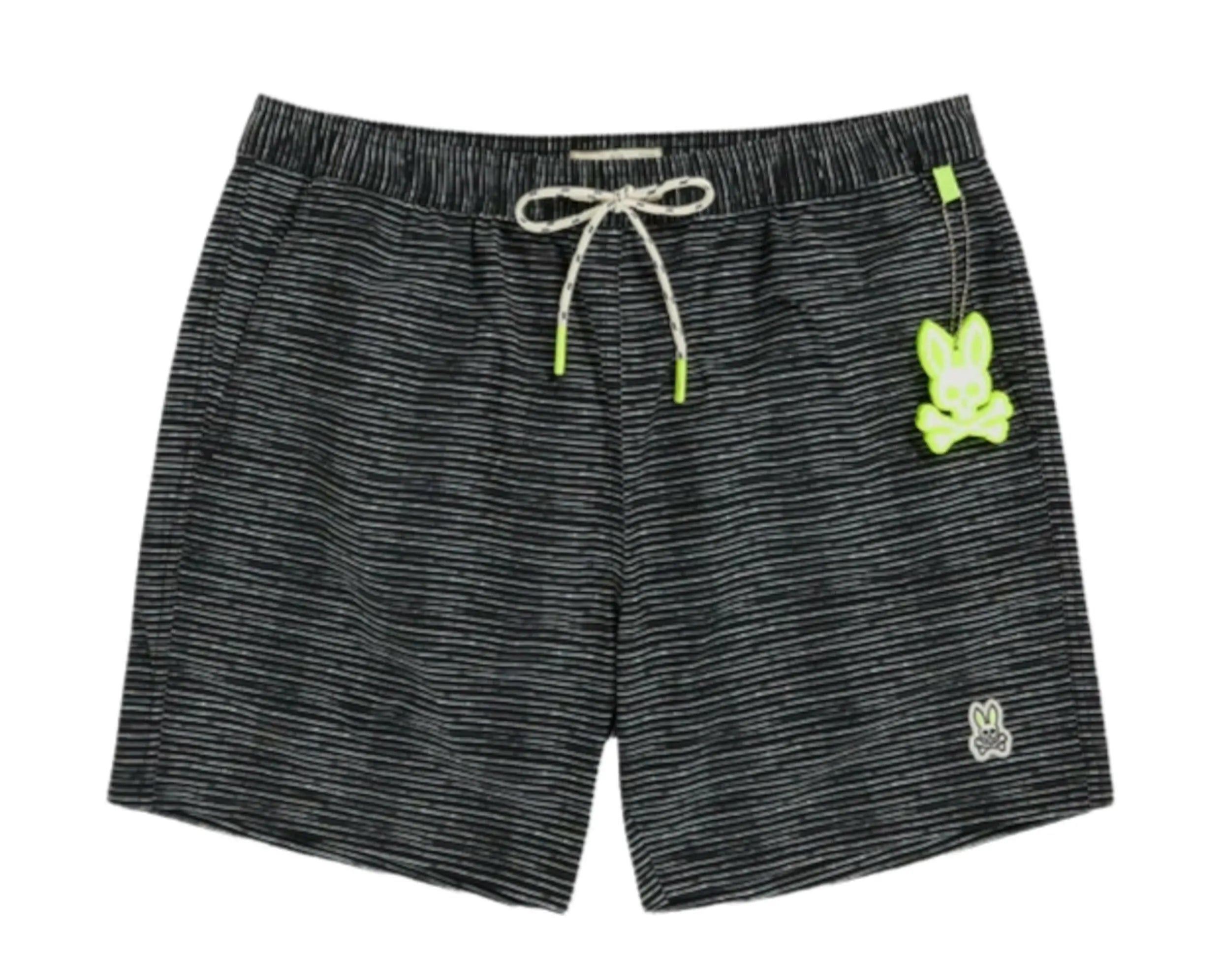 Psycho Bunny Lukas Hand Drawn Men's Swim Trunks.