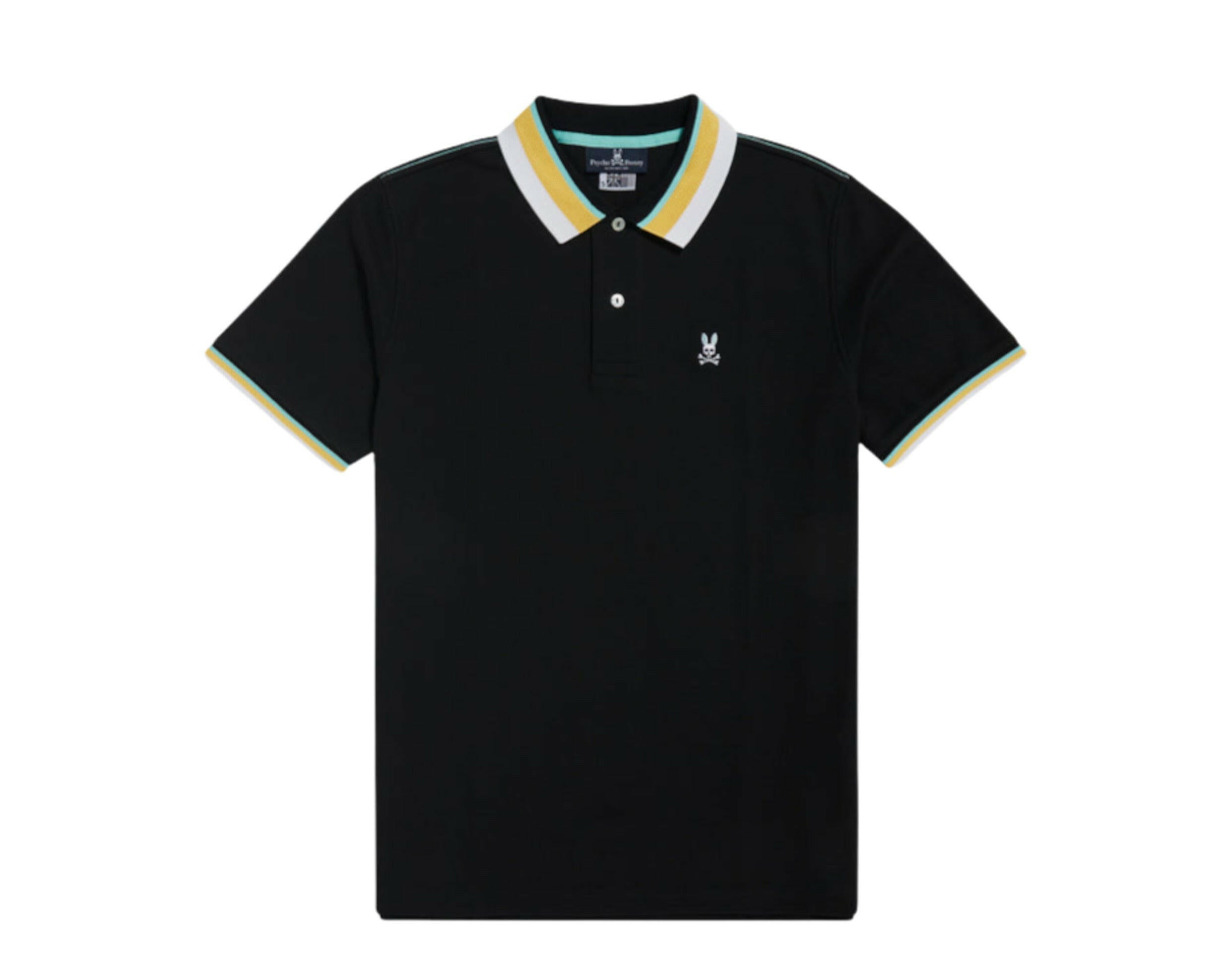 Psycho Bunny Oliver Neon Tipped Polo Men's Big and Tall Shirt.