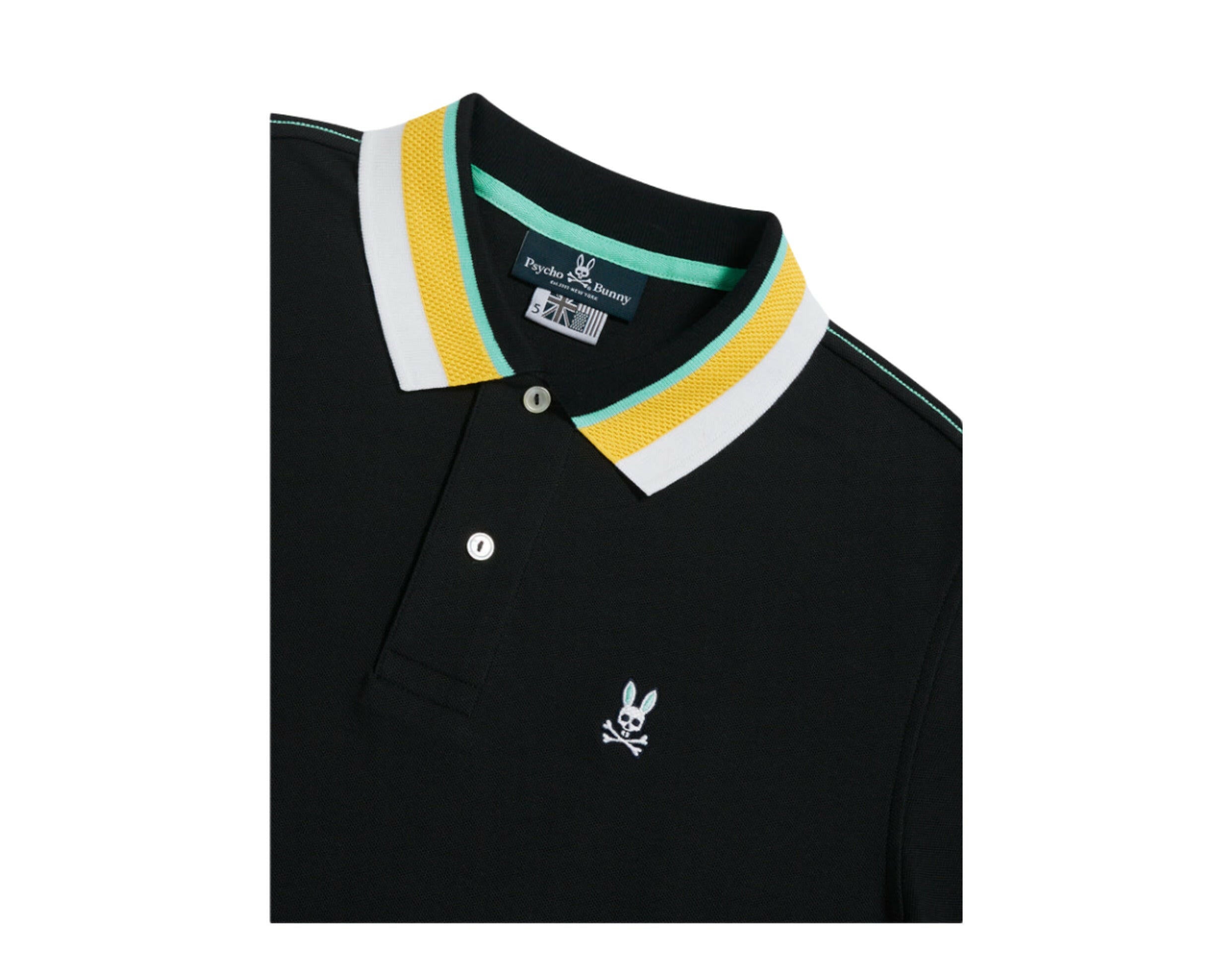Psycho Bunny Oliver Neon Tipped Polo Men's Big and Tall Shirt.