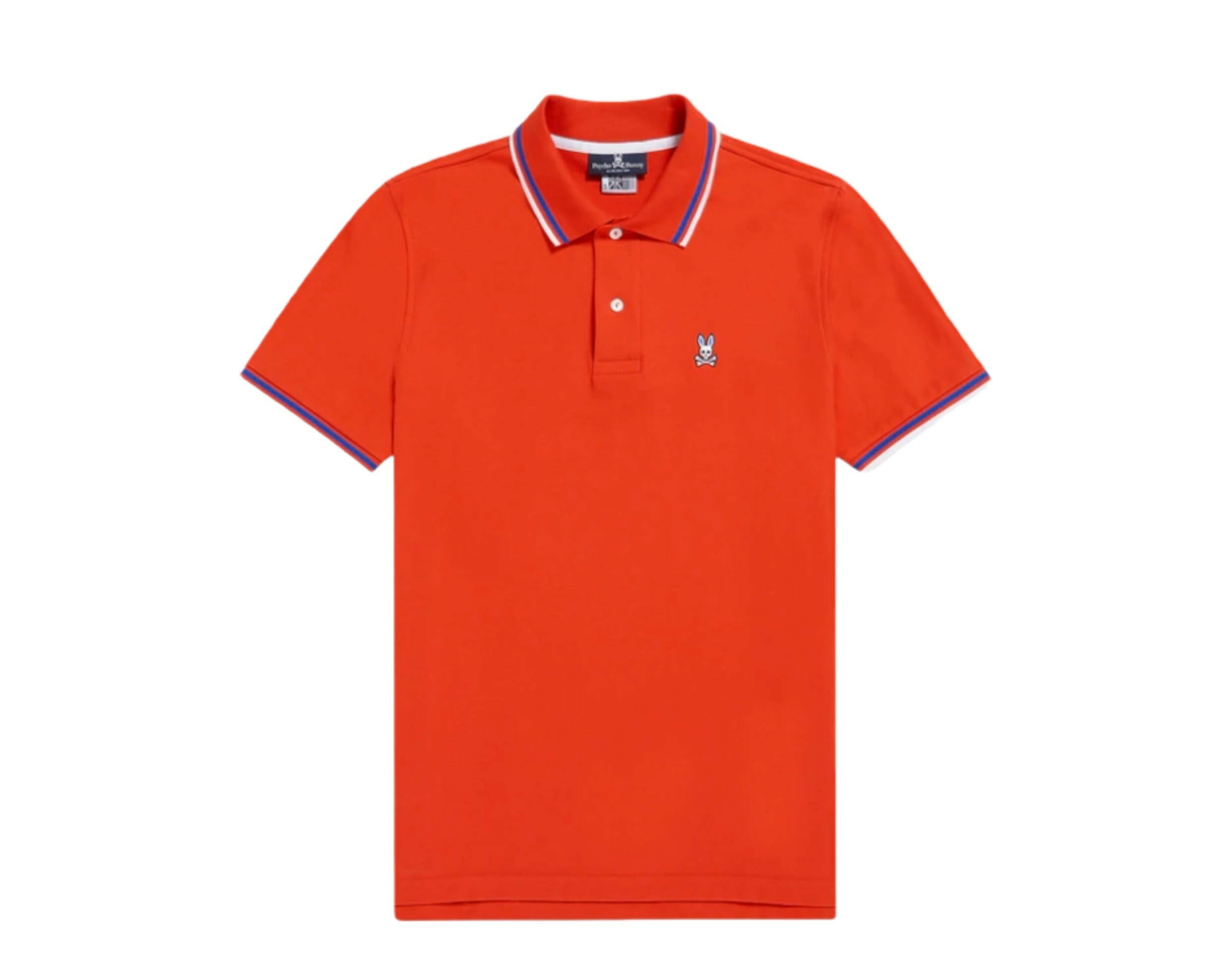Psycho Bunny Lincoln Neon Tipped Polo Men's Big and Tall Shirt.