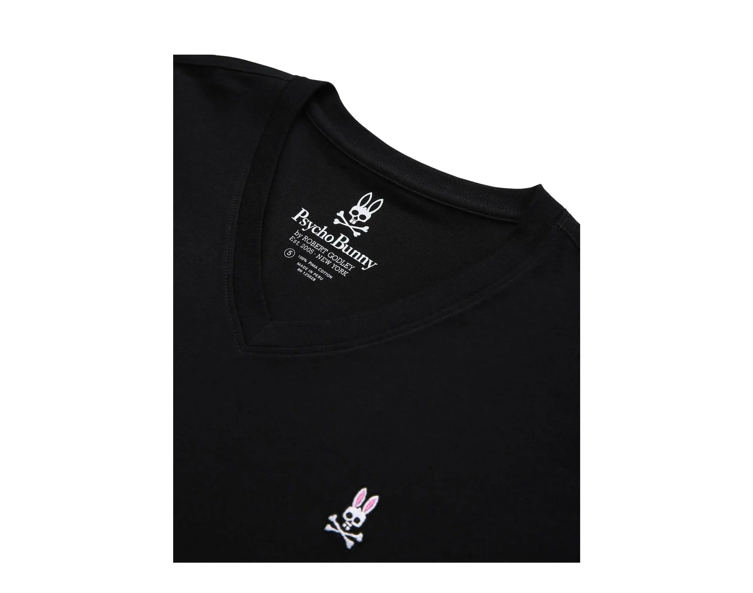 Psycho Bunny Classic V-Neck Men's Big and Tall Tee Shirt.