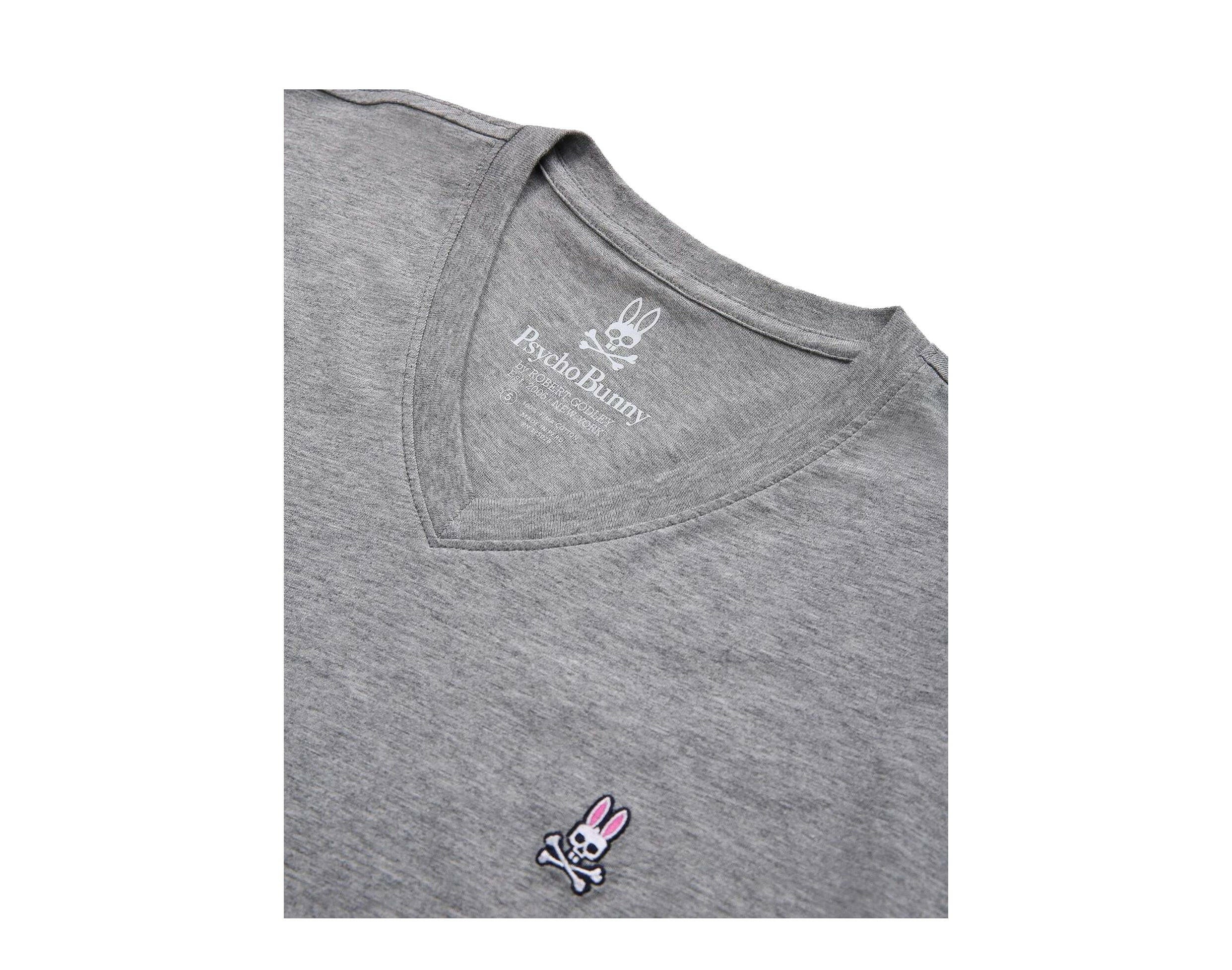 Psycho Bunny Classic V-Neck Men's Big and Tall Tee Shirt.