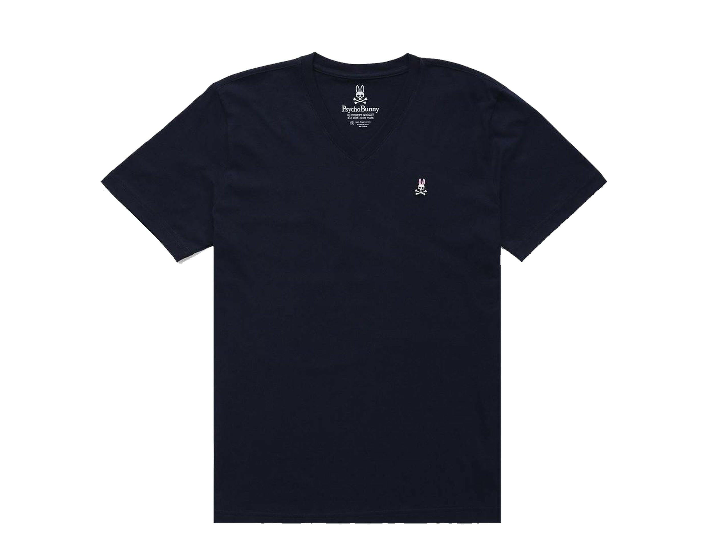 Psycho Bunny Classic V-Neck Men's Big and Tall Tee Shirt.