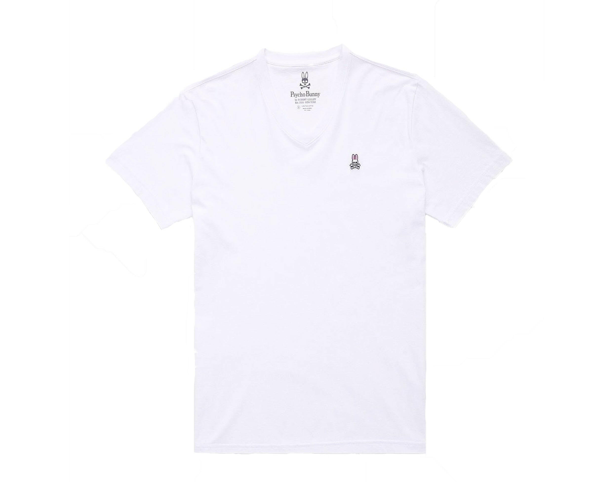 Psycho Bunny Classic V-Neck Men's Big and Tall Tee Shirt.