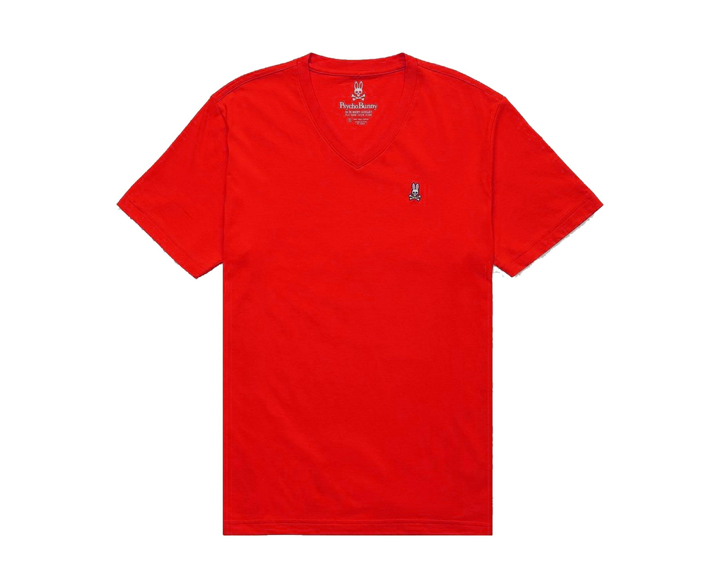 Psycho Bunny Classic V-Neck Men's Big and Tall Tee Shirt.