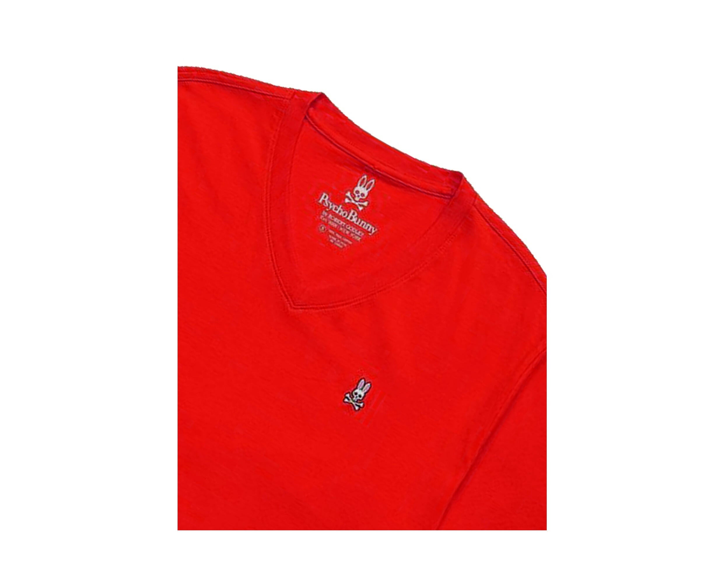 Psycho Bunny Classic V-Neck Men's Big and Tall Tee Shirt.