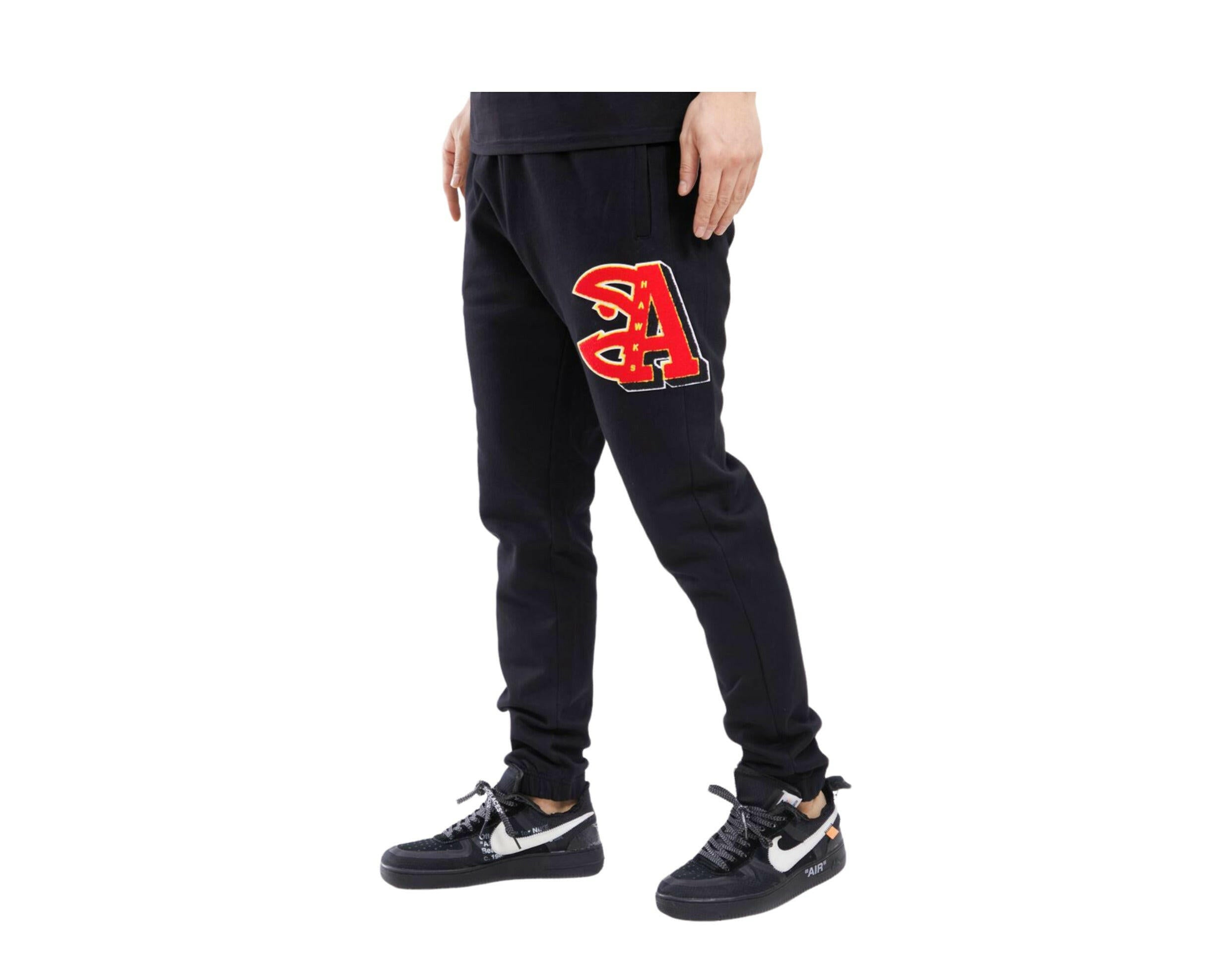 Pro Standard NBA Atlanta Hawks Mash Up Logo Men's Sweatpants.